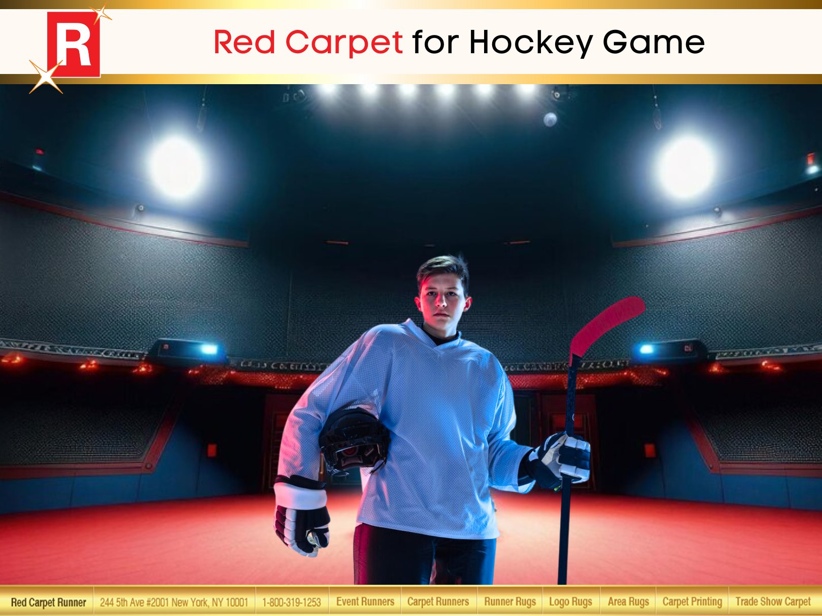 Red Carpet for Hockey Game