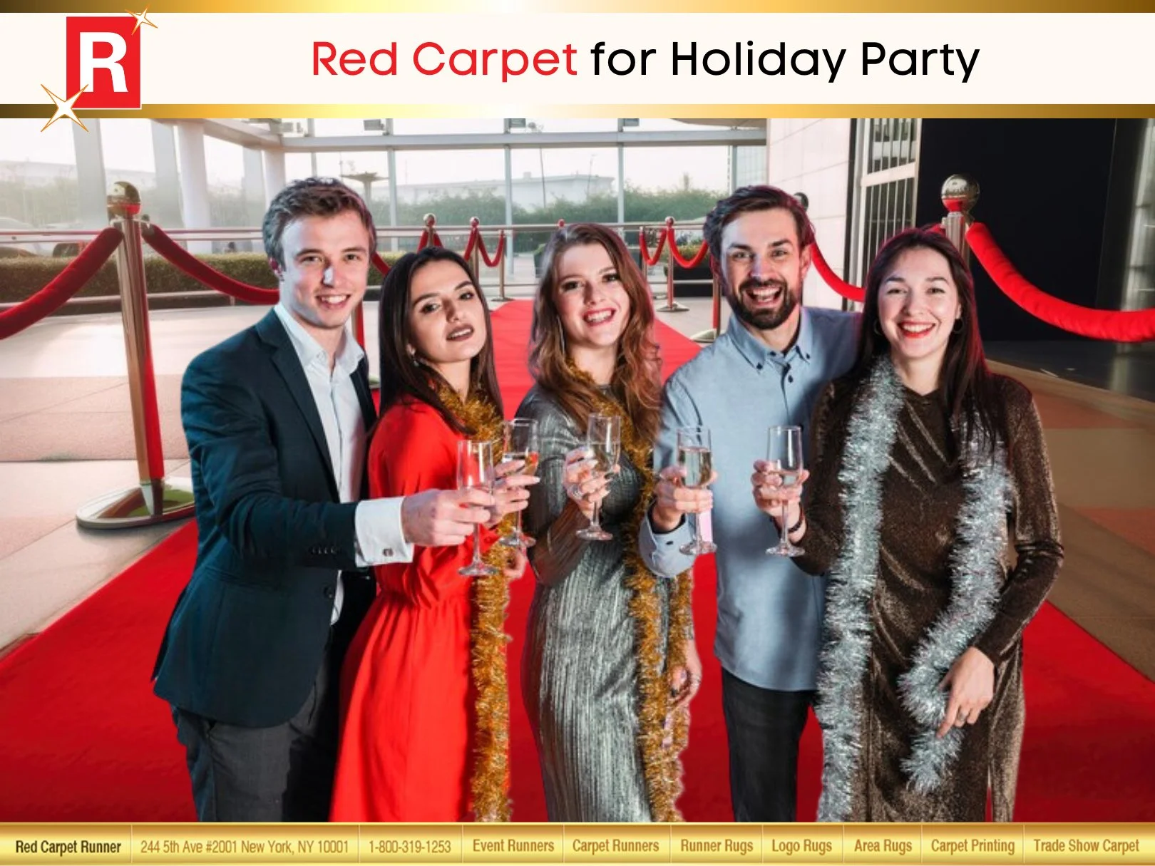 Red Carpet for Holiday Party