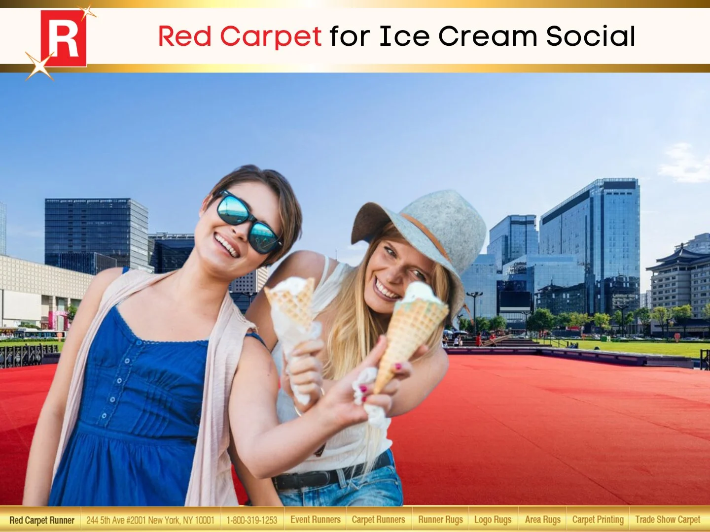 Red Carpet for Ice Cream Social