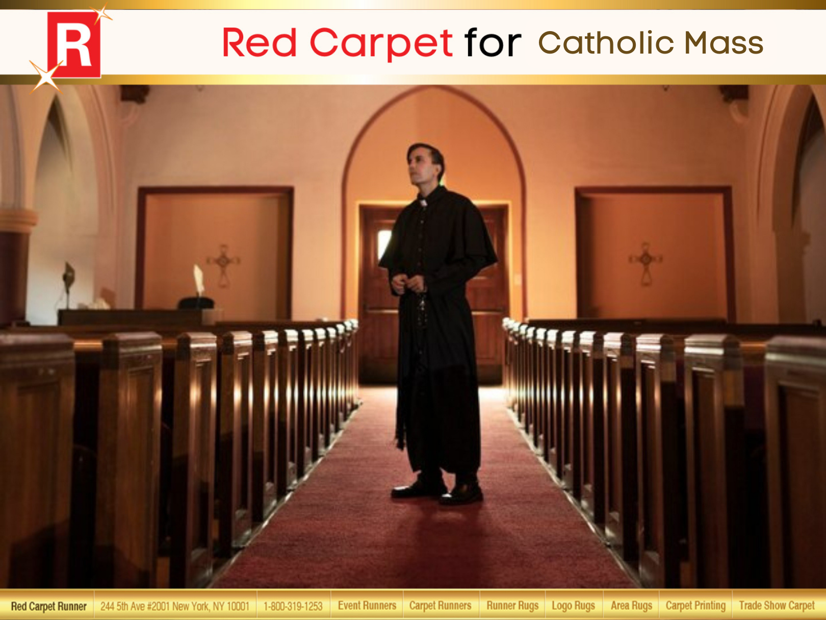 Red Carpet for Catholic Mass