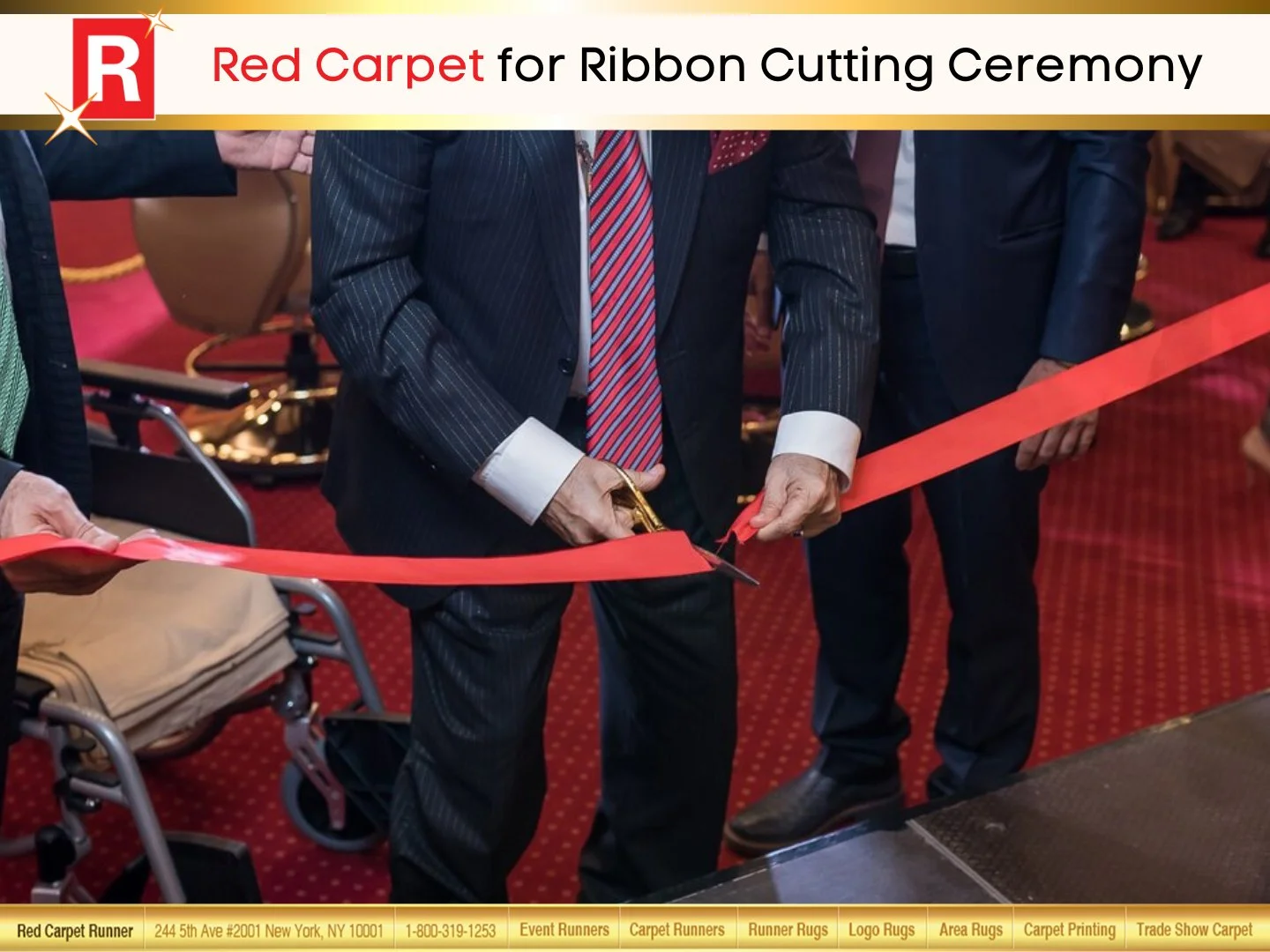 Red Carpet for Ribbon Cutting Ceremony