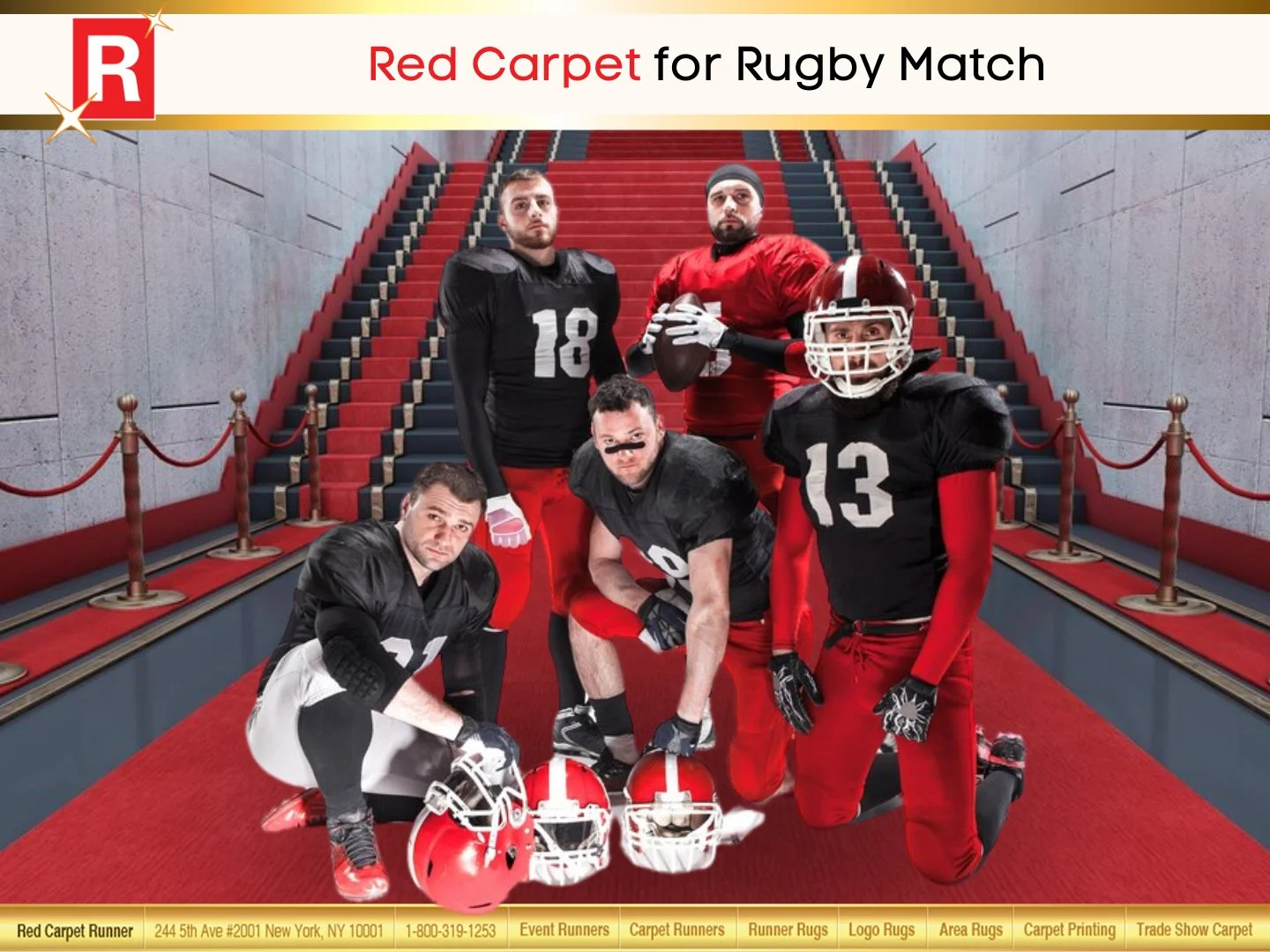 Red Carpet for Rugby Match