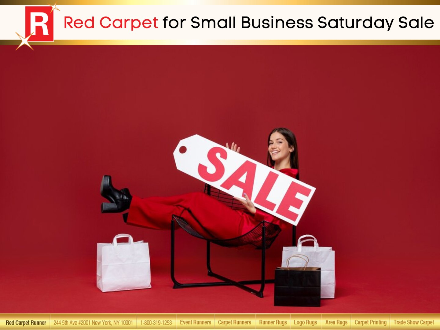 Red Carpet for Small Business Saturday Sale