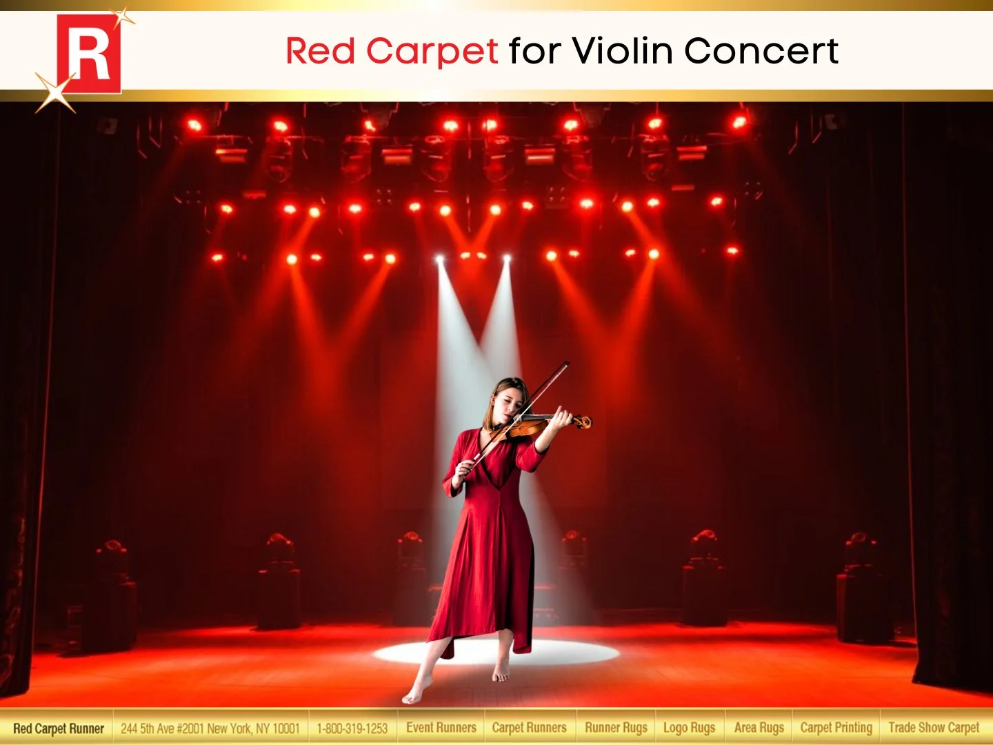 Red Carpet for Violin Concert