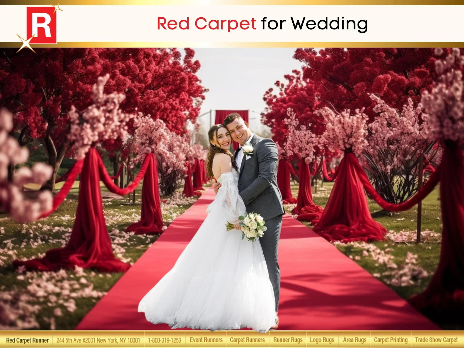Red Carpet for Wedding