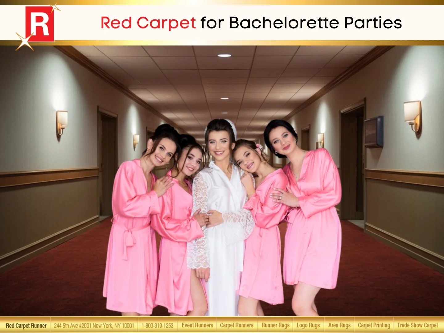 Red Carpet for Bachelorette Parties