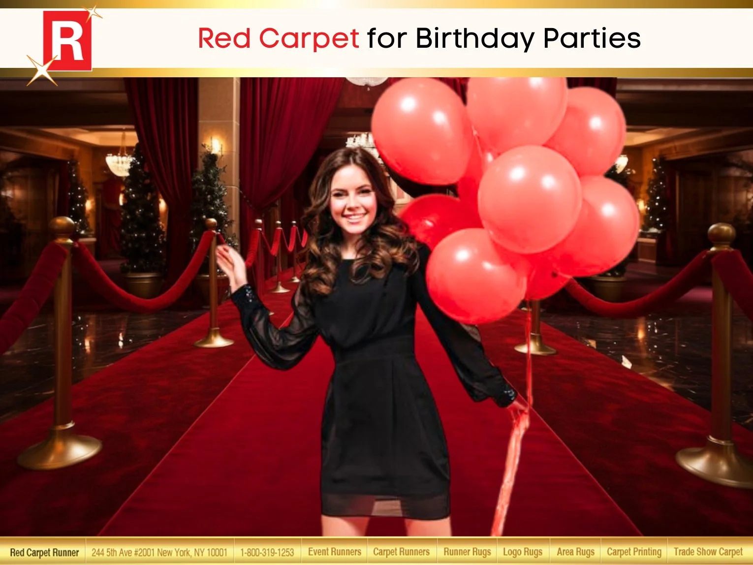 Red Carpet for Birthday Parties