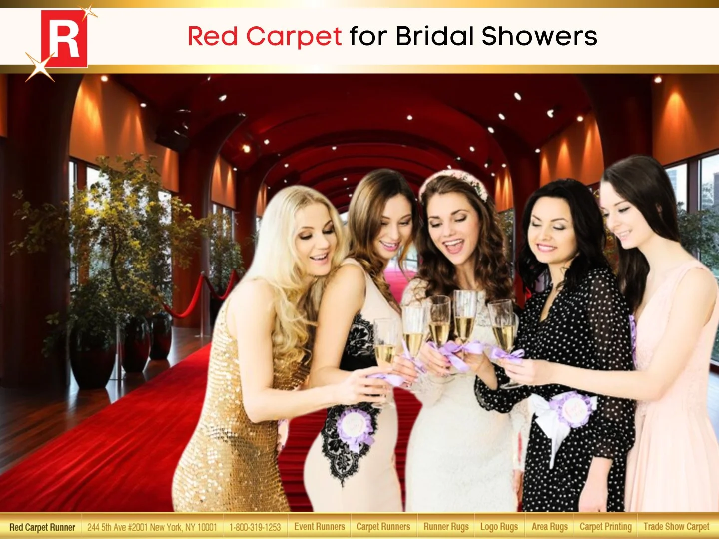 Red Carpet for Bridal Showers