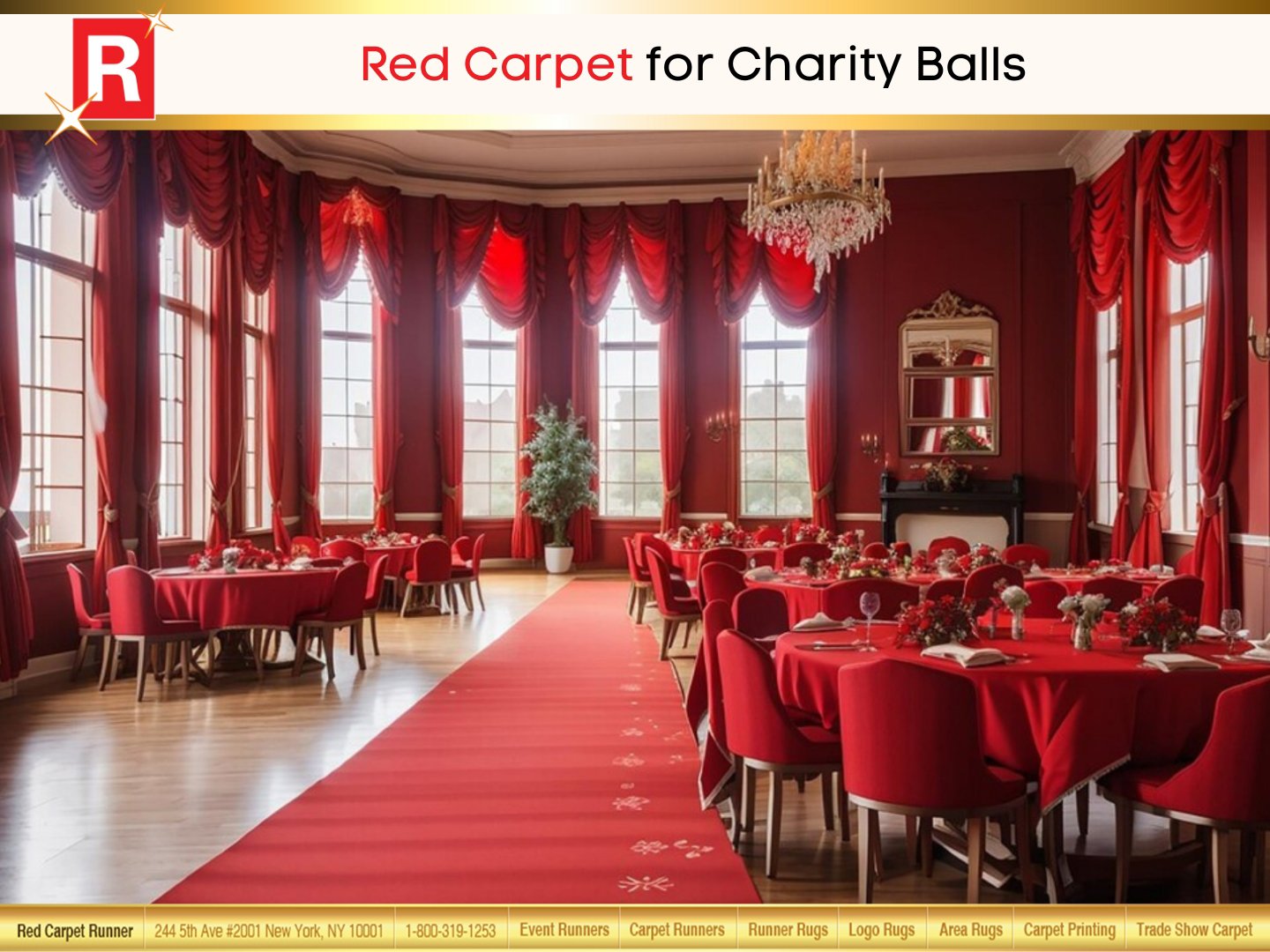 Red Carpet for Charity Balls