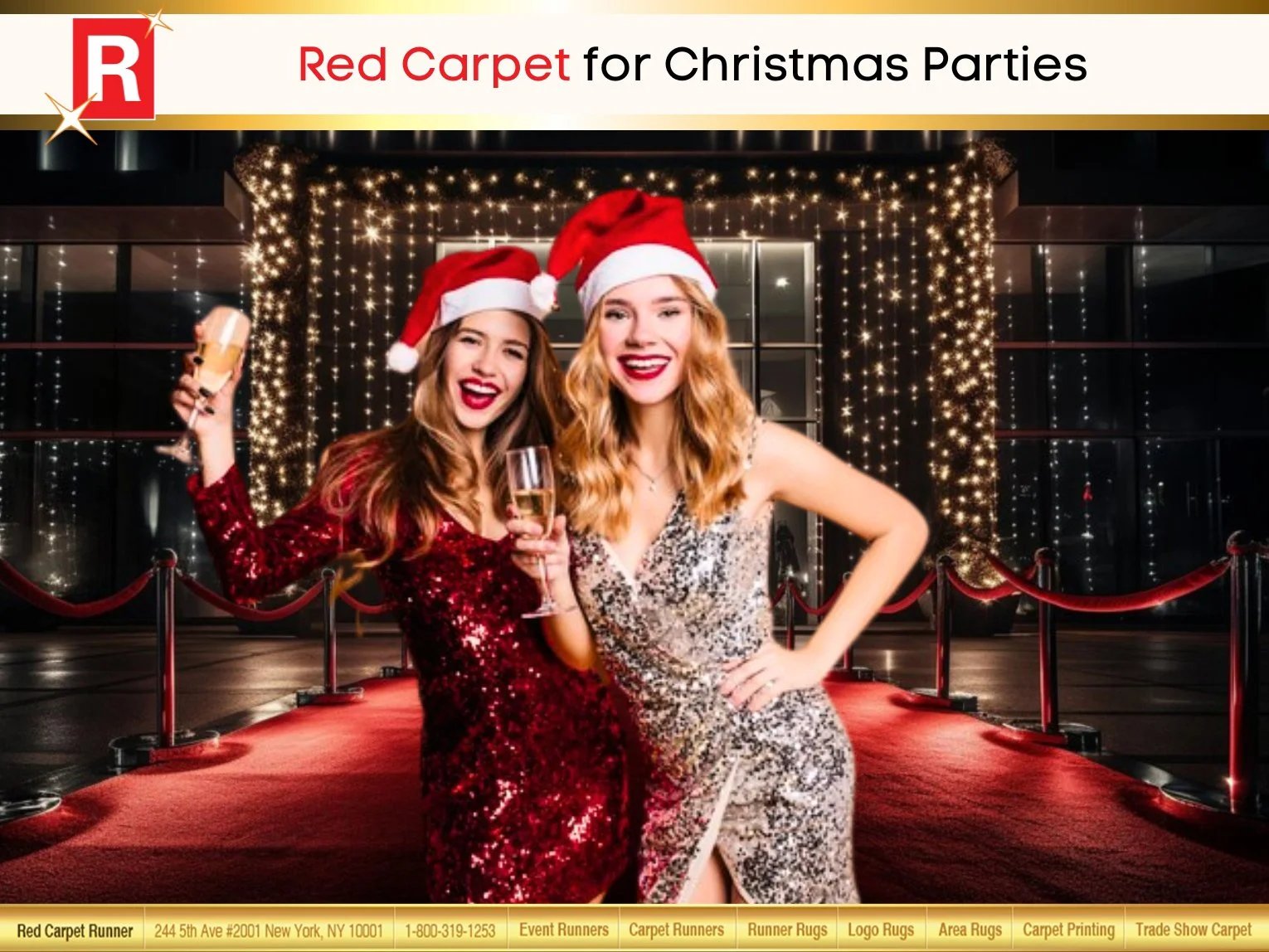 Red Carpet for Christmas Parties