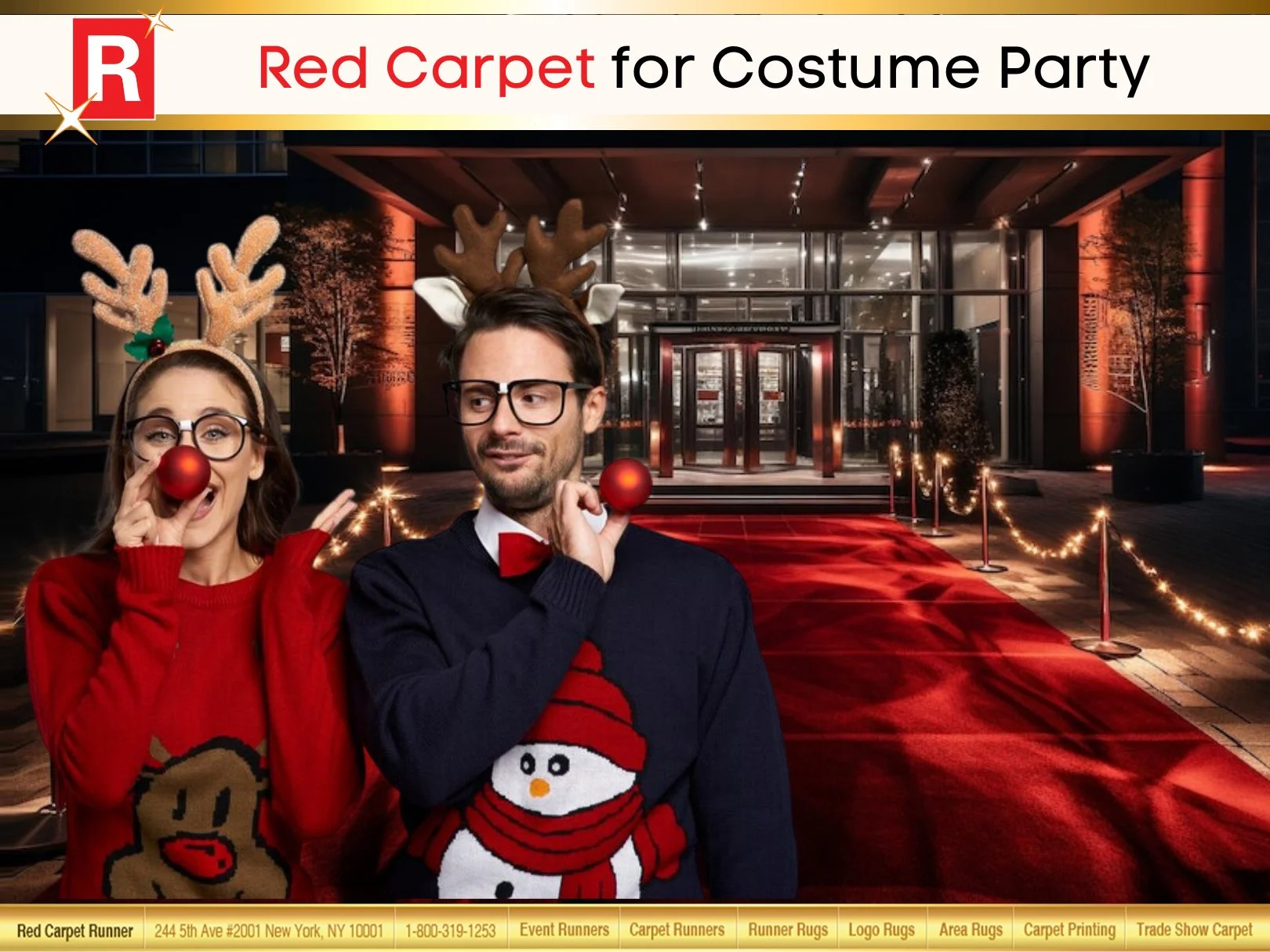 Red Carpet for Costume Party