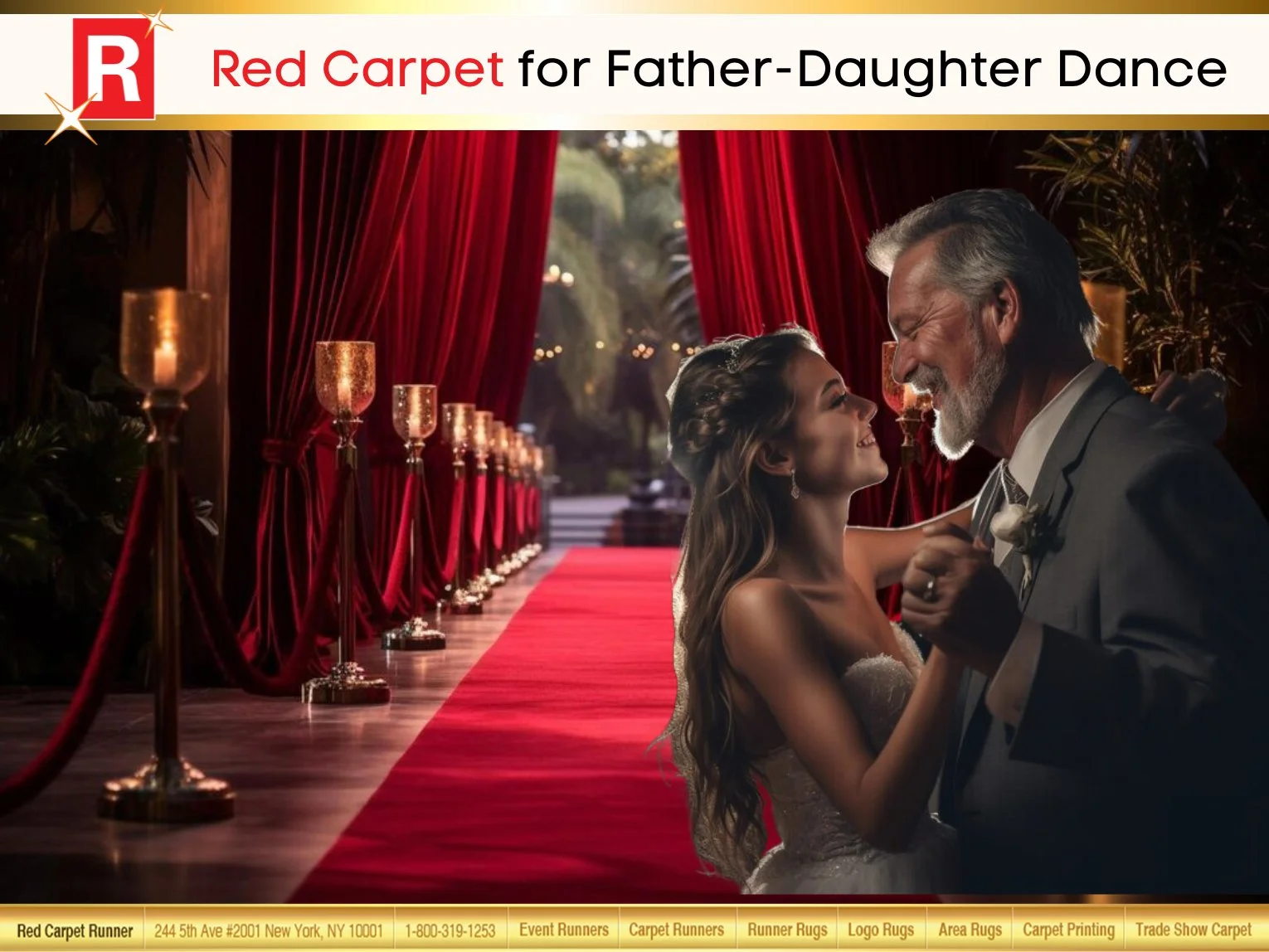 Red Carpet for Father-Daughter Dance
