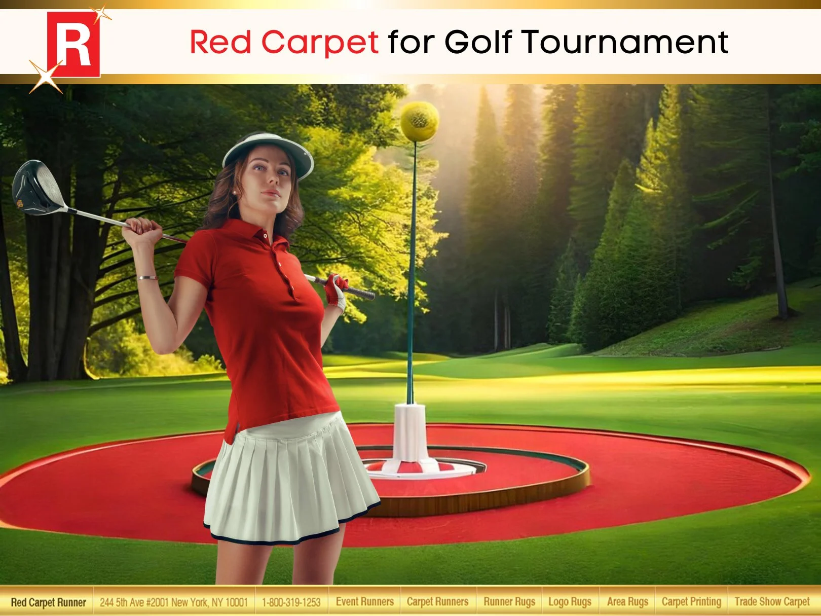 Red Carpet for Golf Tournament
