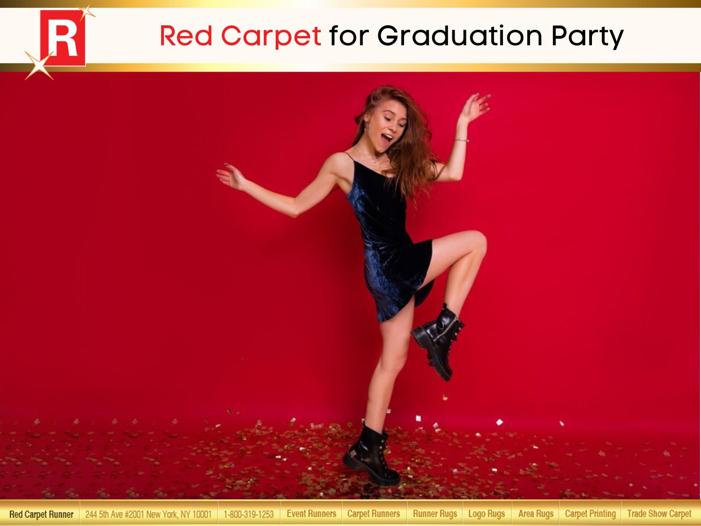 Red Carpet for Graduation Party