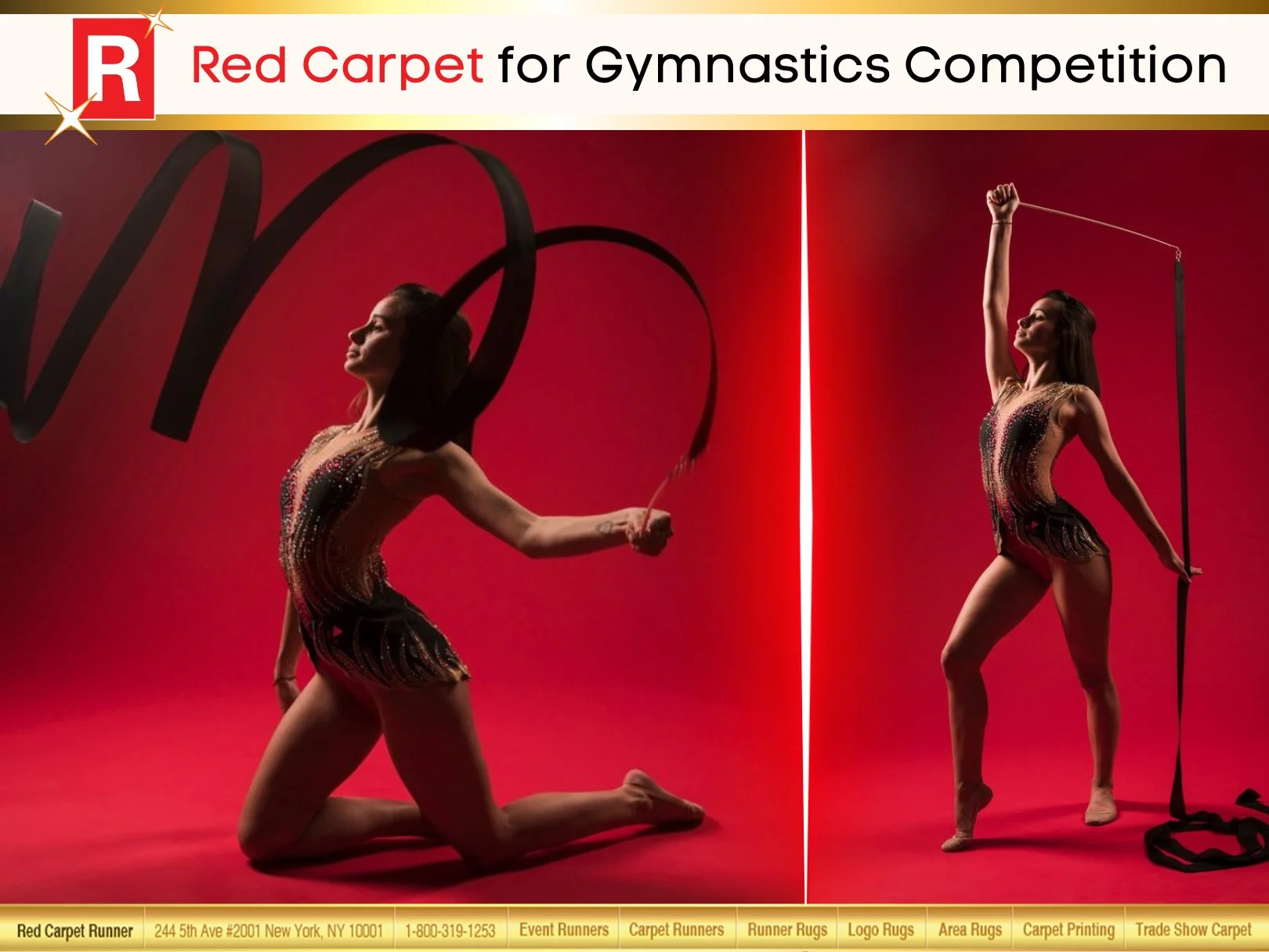 Red Carpet for Gymnastics Competition