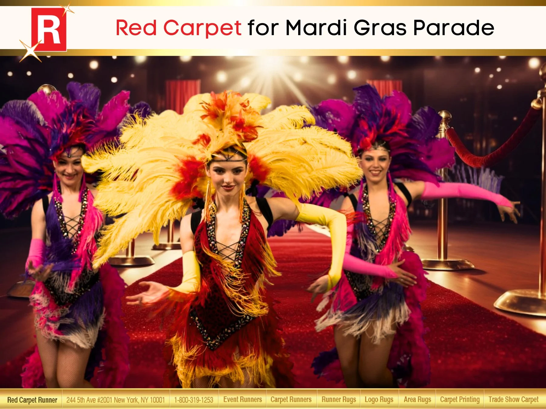 Red Carpet for Mardi Gras Parade