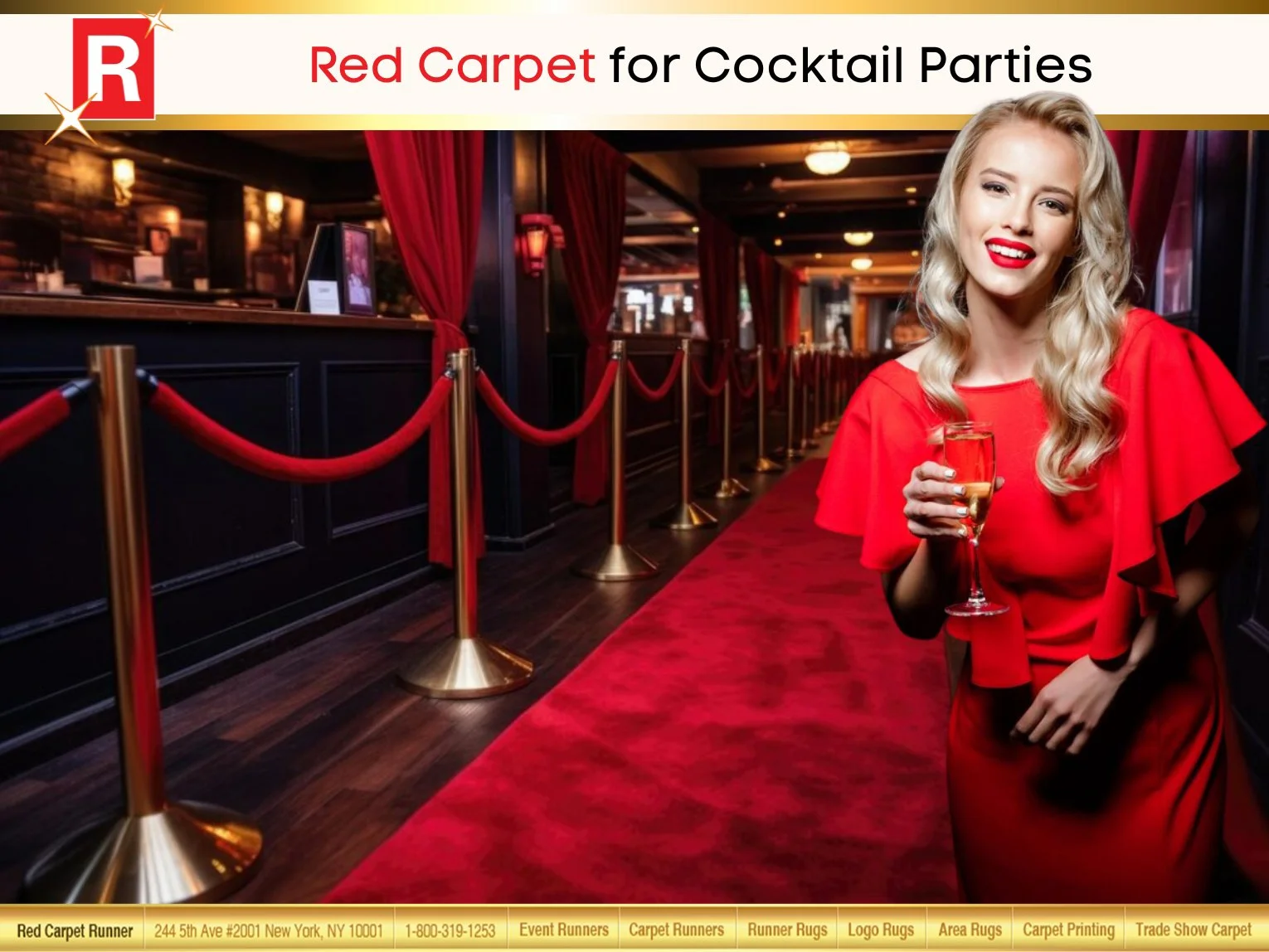 Red Carpet for Cocktail Parties