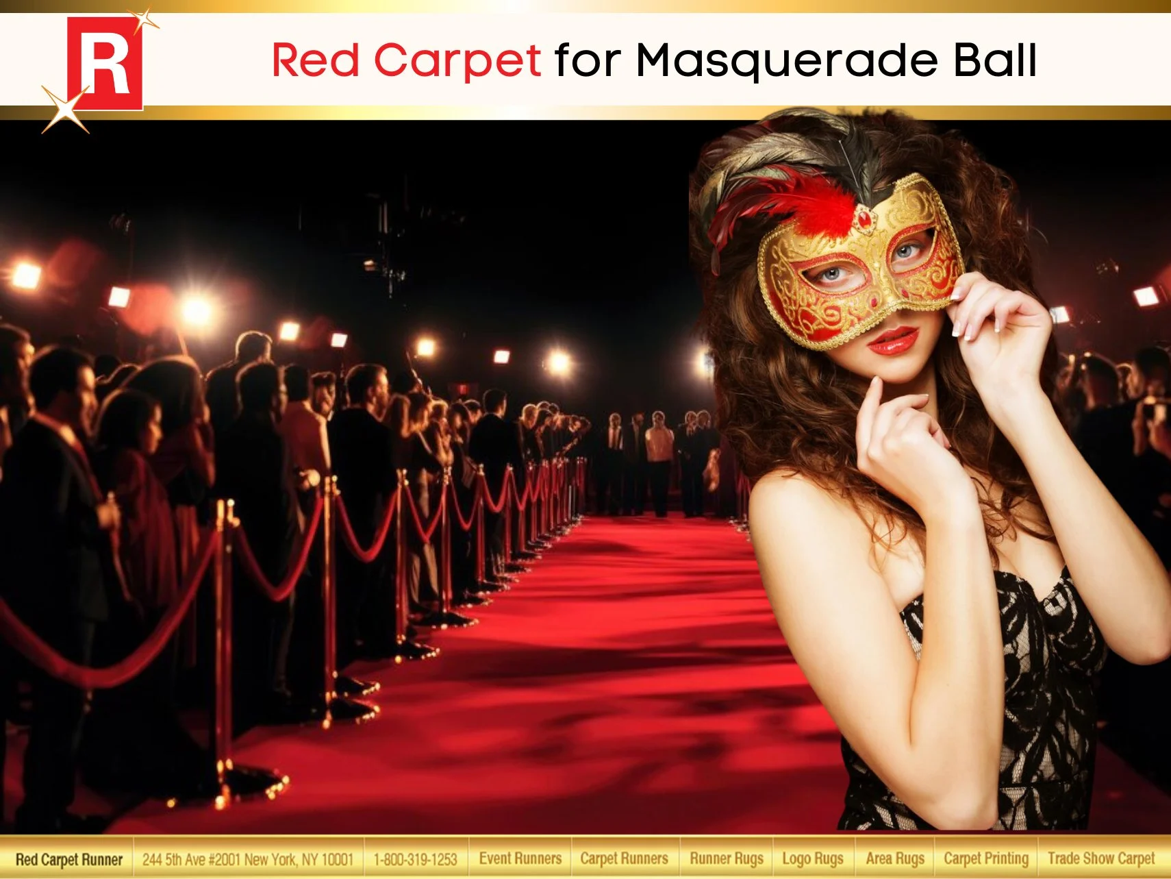 Red Carpet for Masquerade Ball