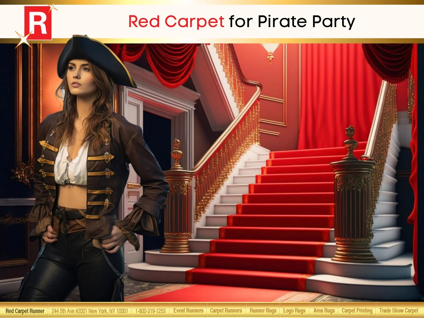 Red Carpet for Pirate Party
