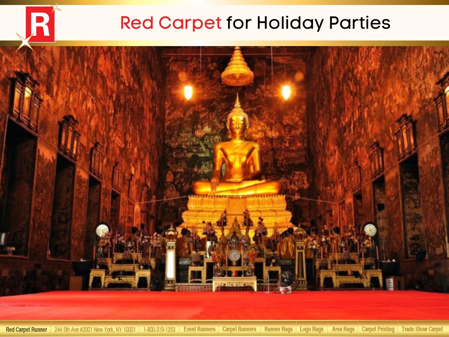 Red Carpet for Holiday Parties