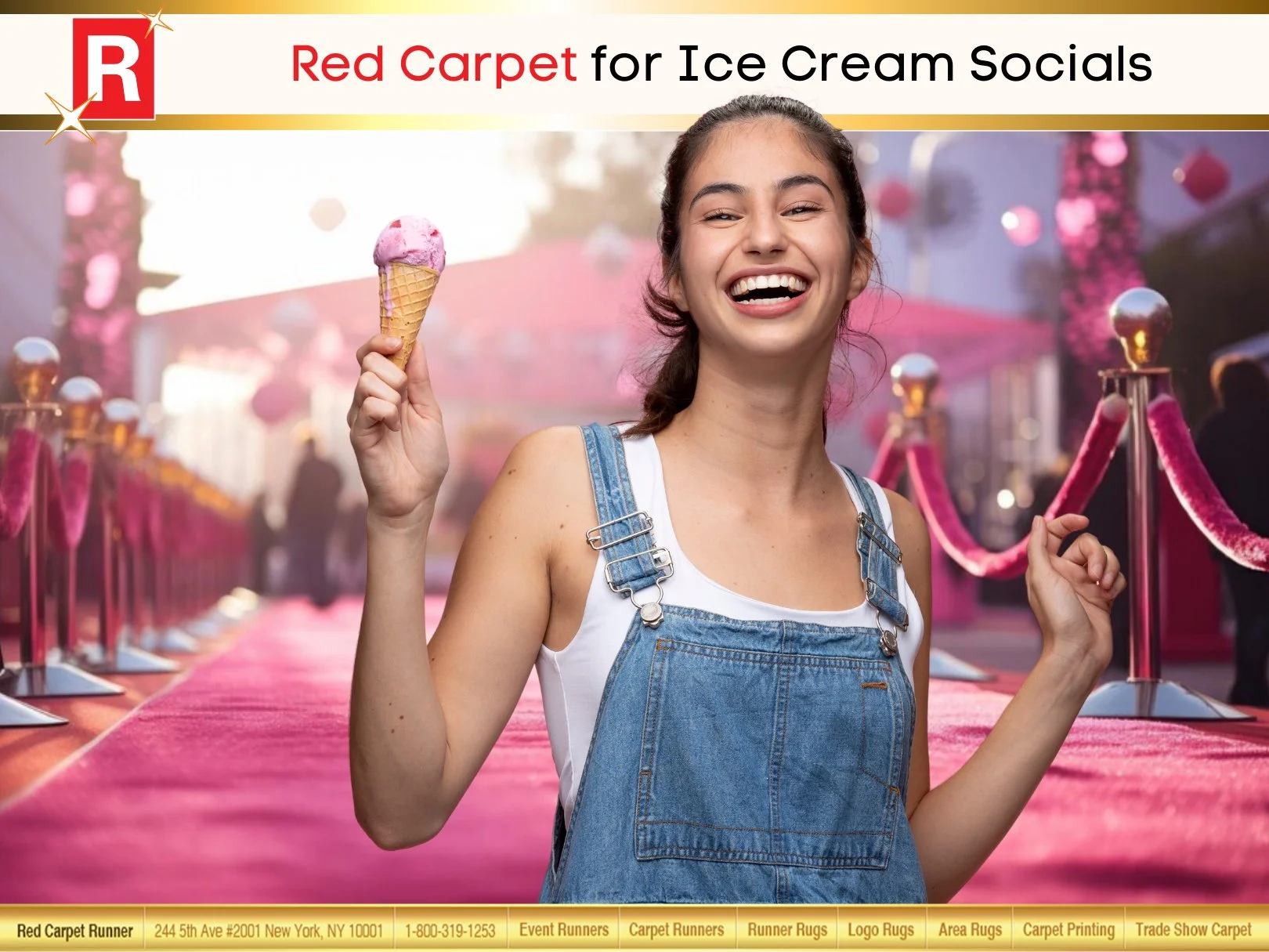 Red Carpet for Ice Cream Socials