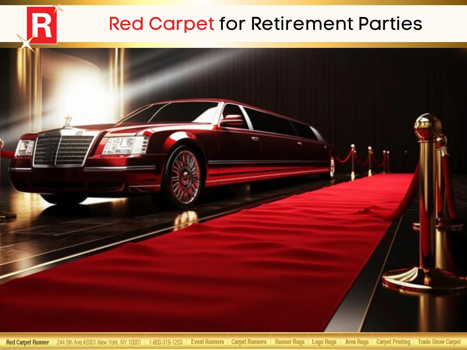 Red Carpet for Retirement Parties