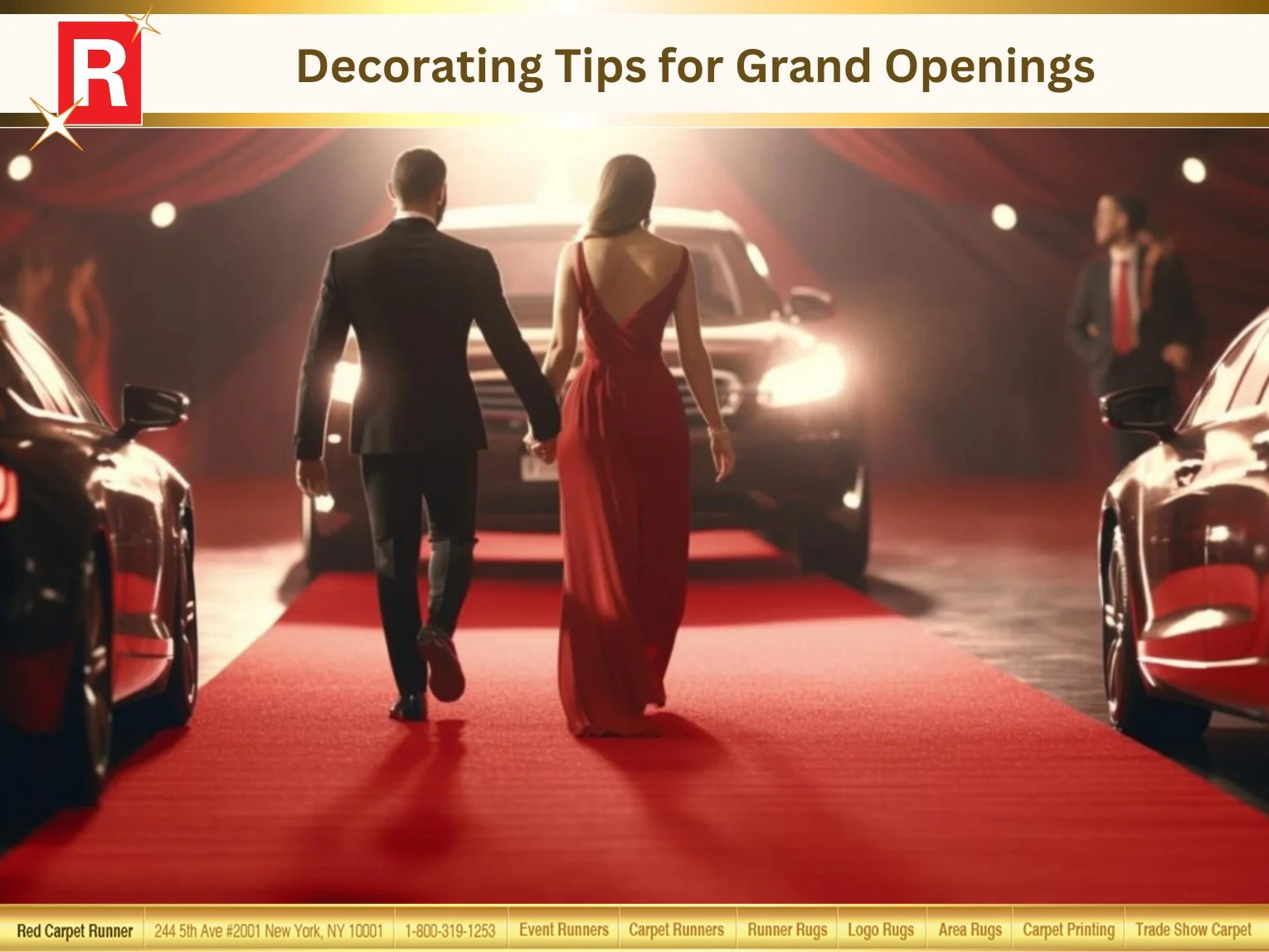 Red Carpet Decorations Grand Openings
