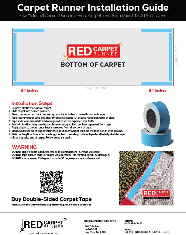 Carpet Runner Installation Guide Red Carpet Runner