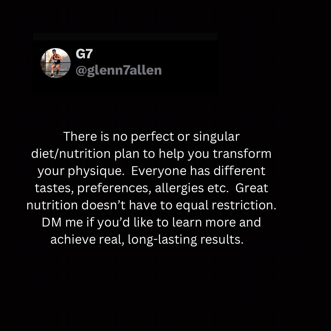 You are literally what you eat.  Let&rsquo;s make it fun.  I write customized nutrition plans for every client I work with. 
#g7transformations
&hellip;&hellip;&hellip;&hellip;&hellip;&hellip;&hellip;&hellip;&hellip;&hellip;&hellip;&hellip;&hellip;&h