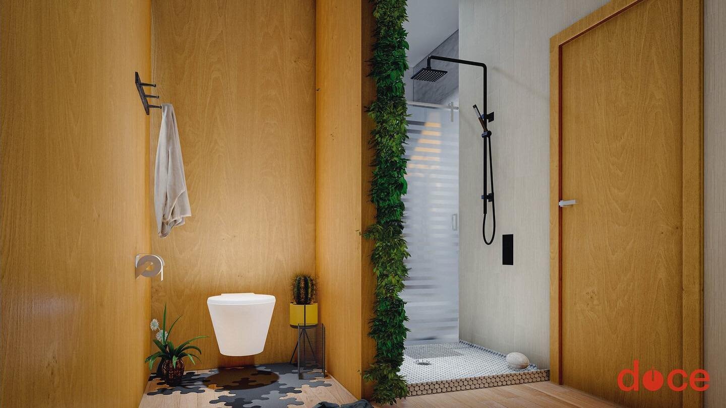 Nestled in the heart of the Caribbean, our modern beach house design represents an in depth study of what it is to live slowly. 
Master bathroom view, designed by Doce Design Studio. More in our bio
