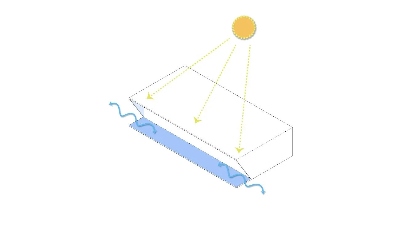 We create diagonal cuts on the side of the frame. This is done in order to allow for natural ventilation to flow through the project, while still protecting from natural conditions. 