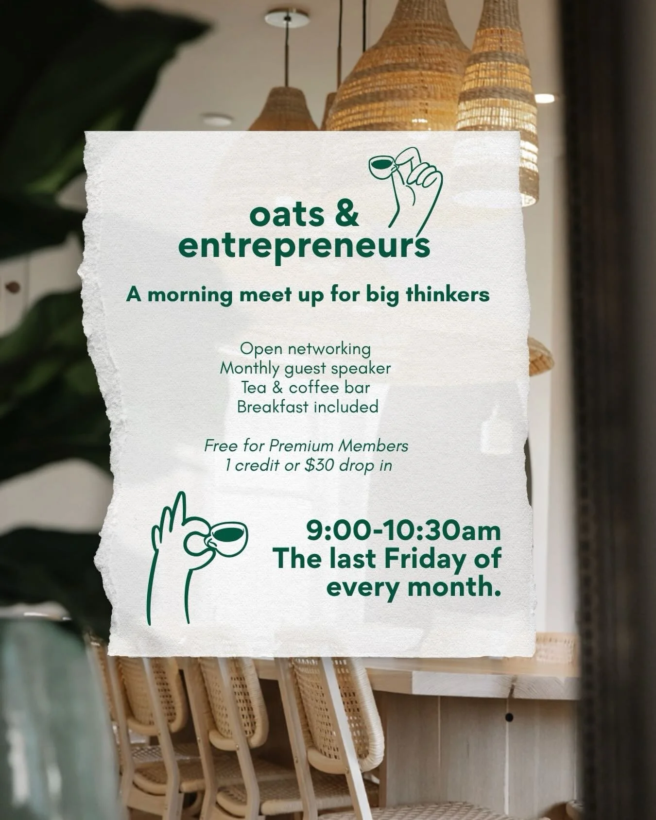 Big thinkers. Good coffee. Better conversations. ☕️💡

A monthly morning meetup for Collingwood&rsquo;s entrepreneurs, creatives, business owners, and big thinkers. 

Bring your ideas, your questions, and your appetite. Let&rsquo;s build something to