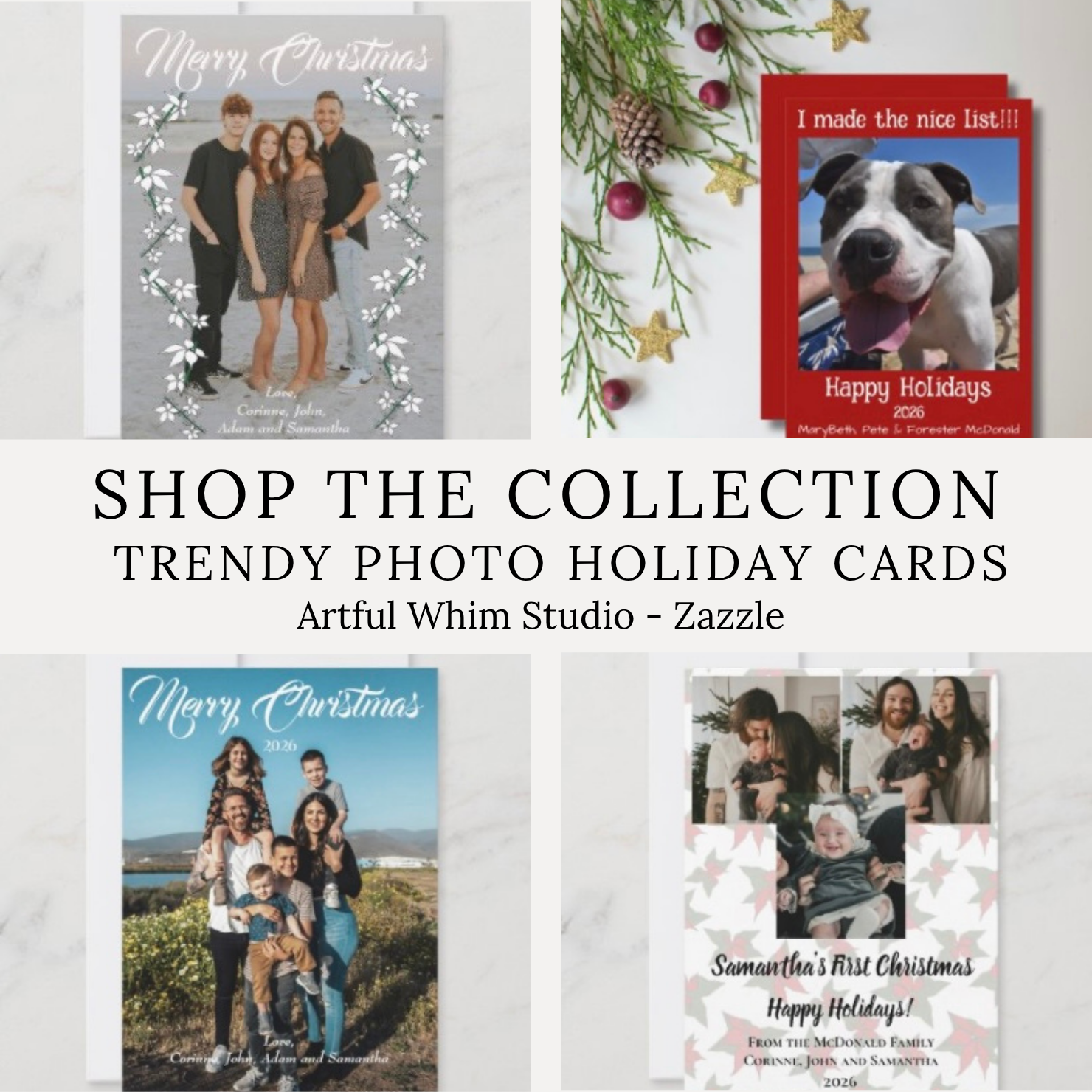 trendy modern photo Christmas cards.PNG