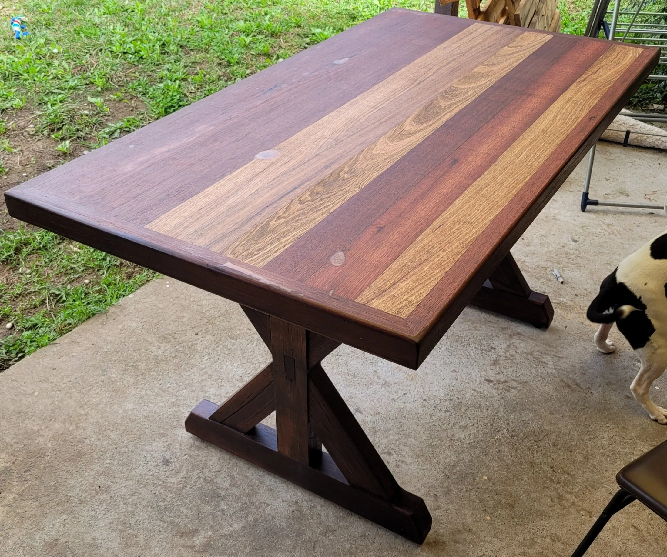 trestle dinning table 