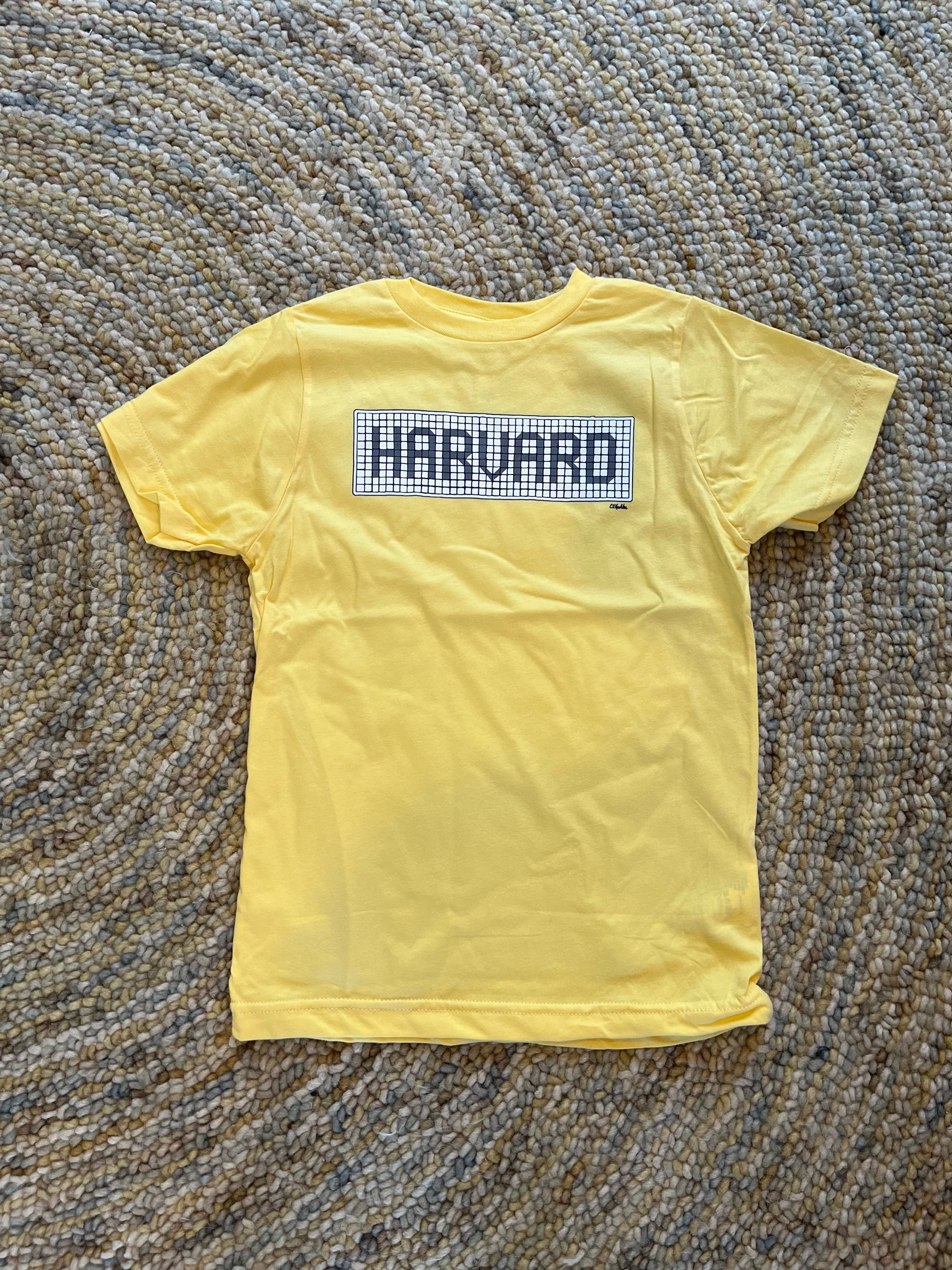 Harvard Tiles Youth Short Sleeve T-Shirt - Butter Yellow