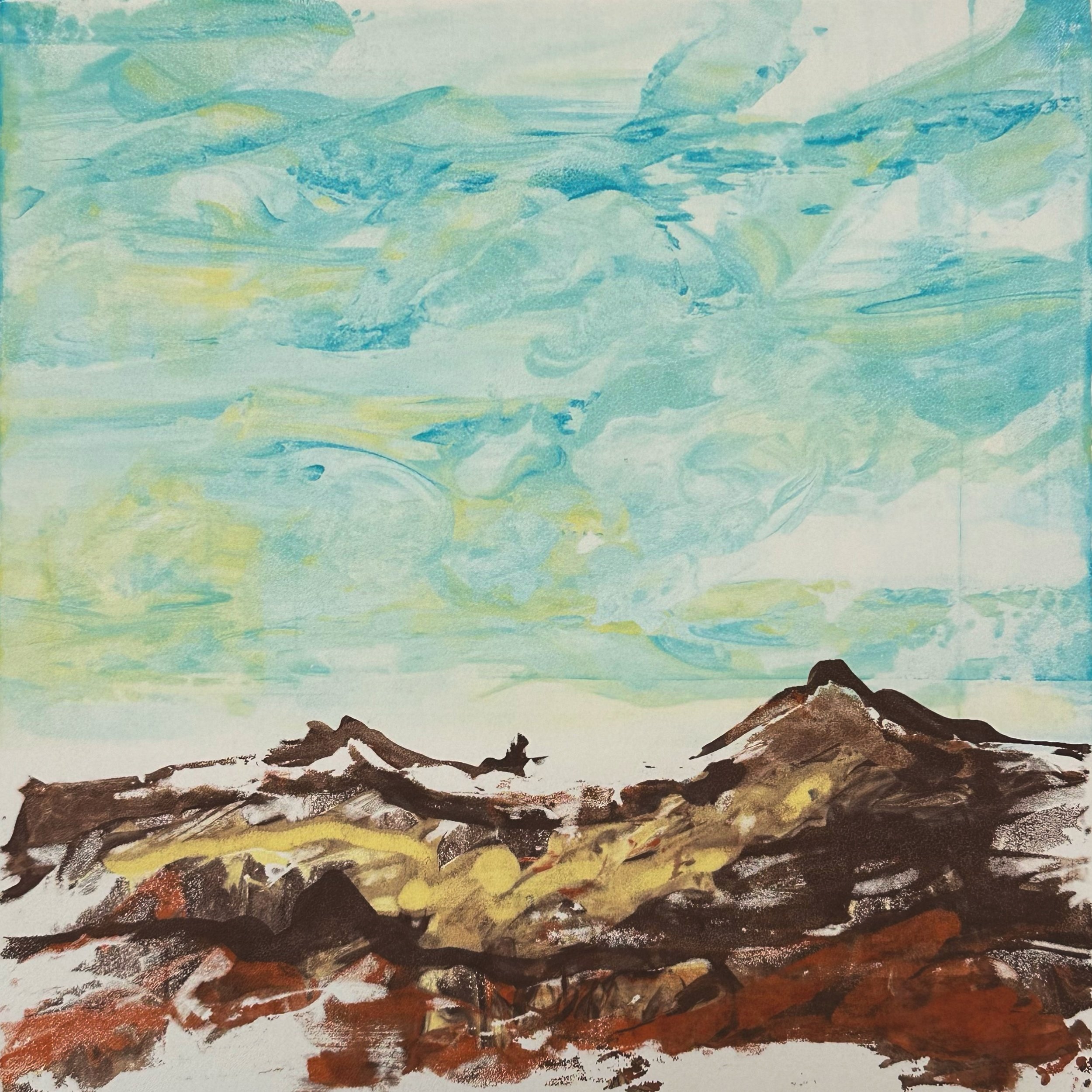 2025041301 | serigraph monotype on Stonehenge | 8" x 8" | $175