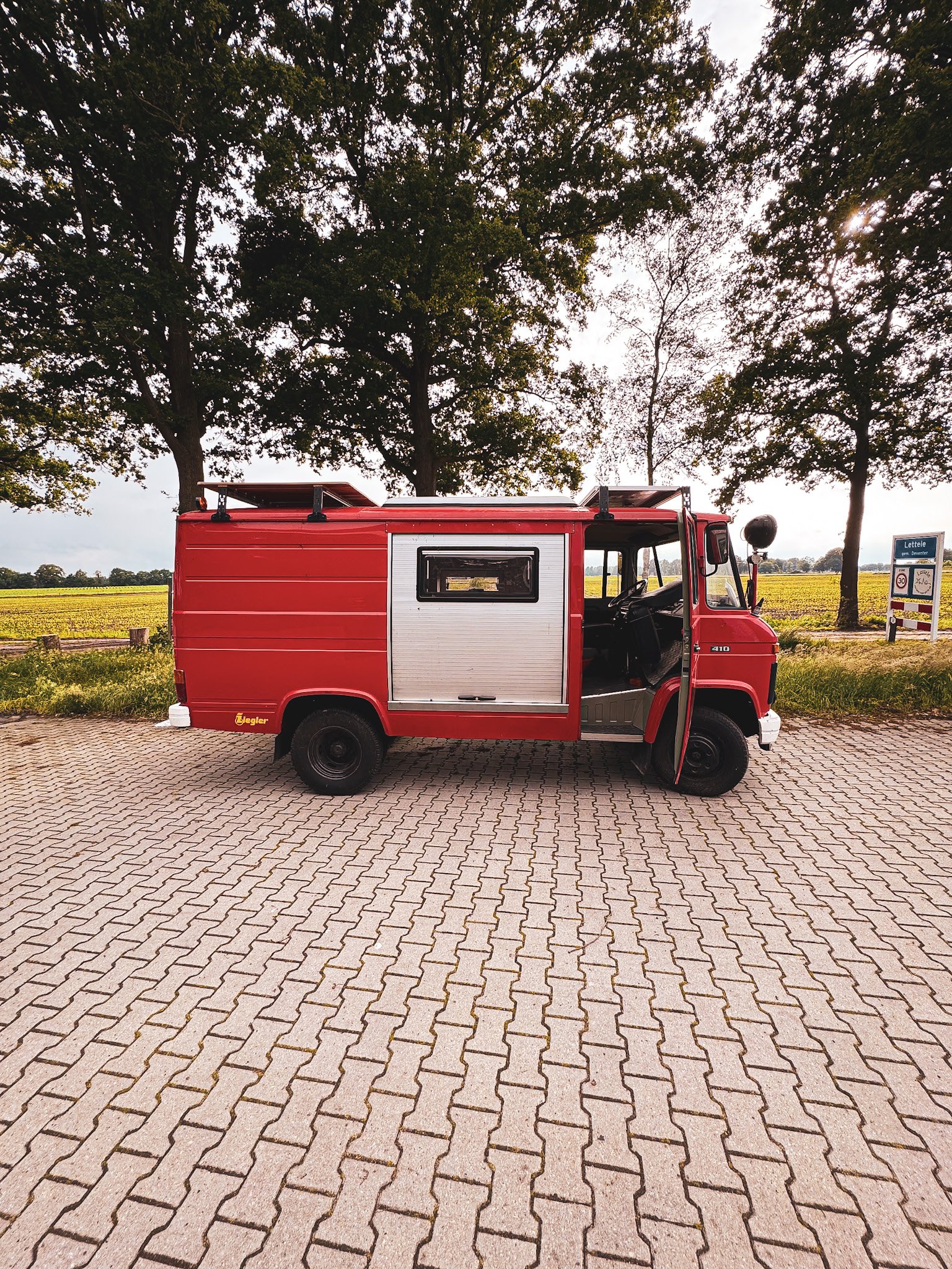 De brandweerwagen van Marijn