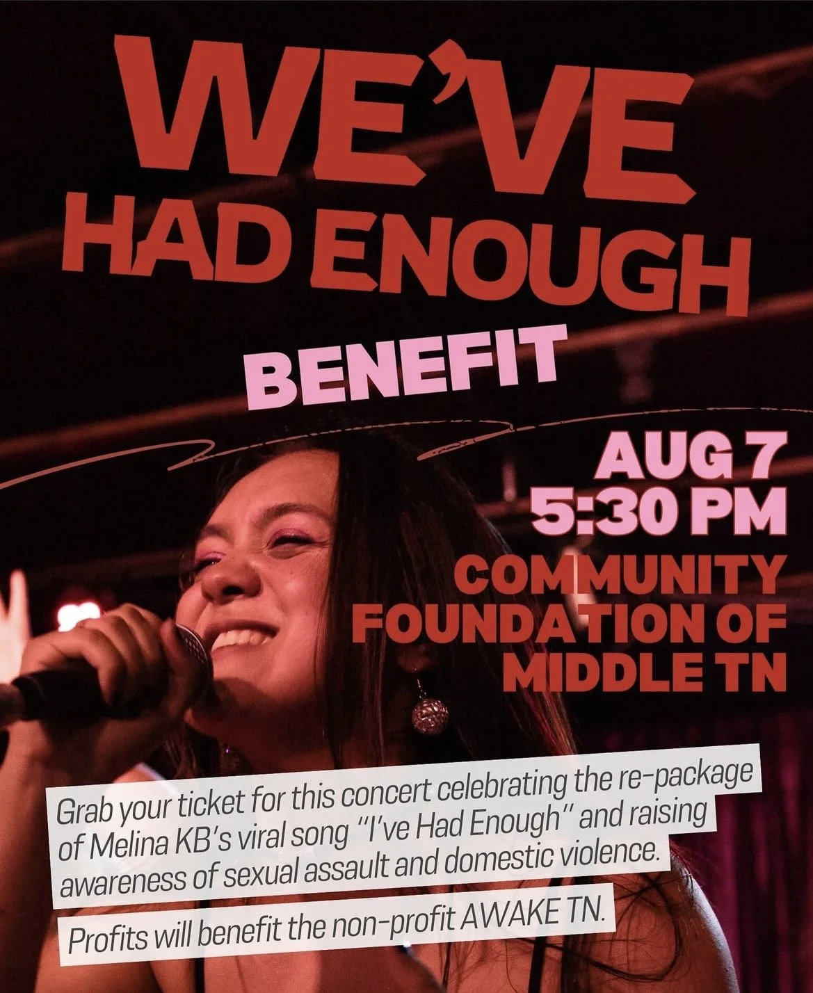 "We've Had Enough" Benefit Concert