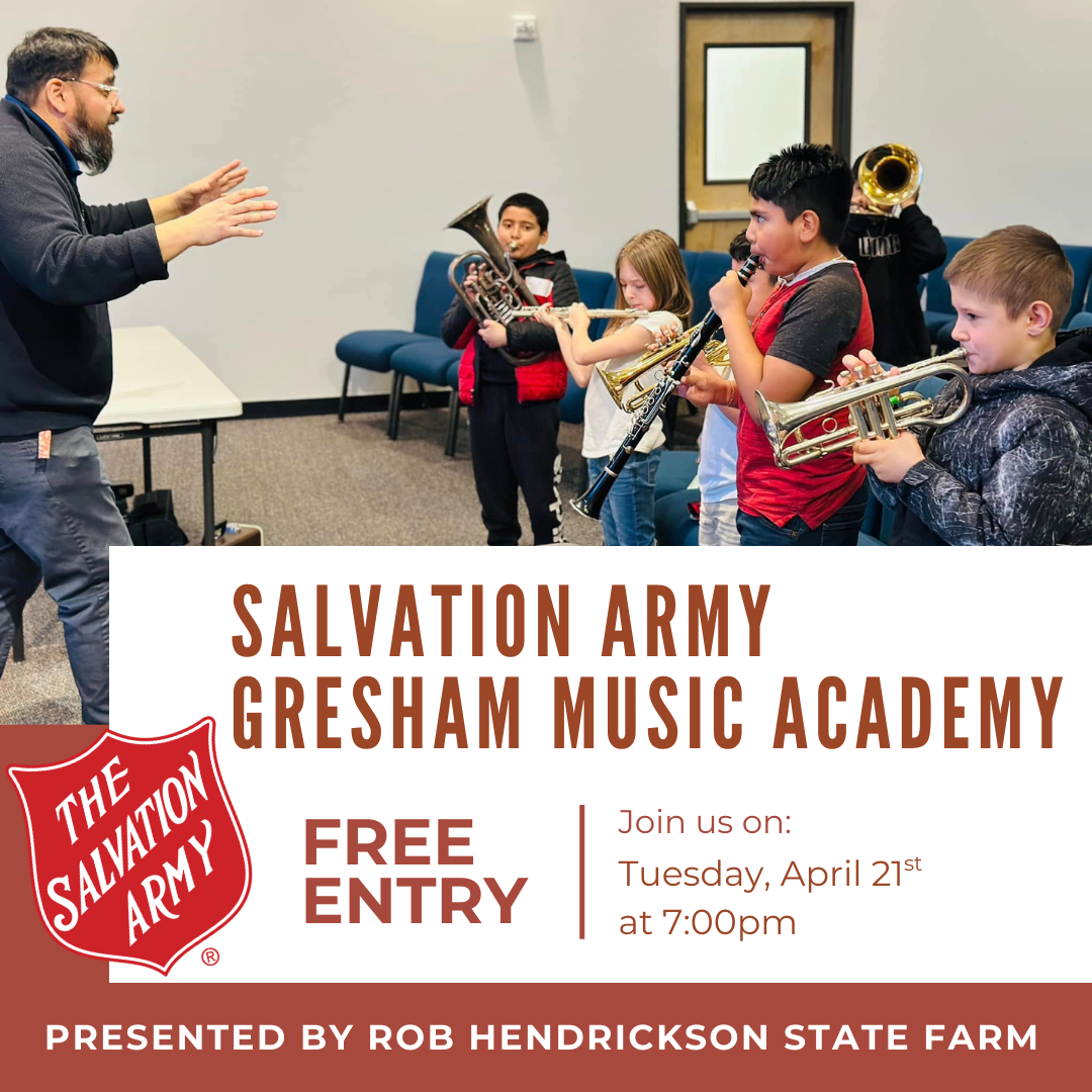Free Performance from Salvation Army Gresham Music Academy