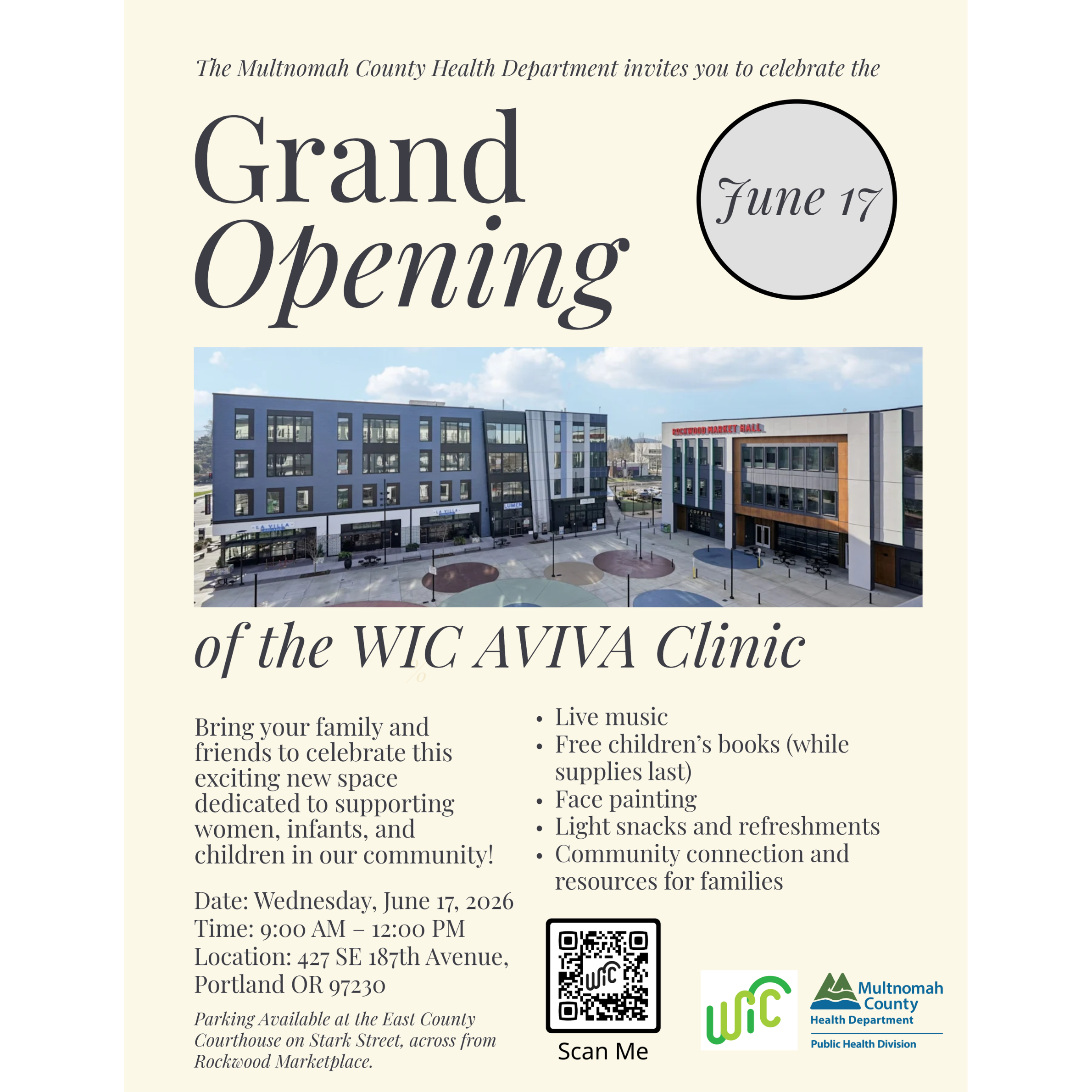 WIC AVIVA Clinic Grand Opening