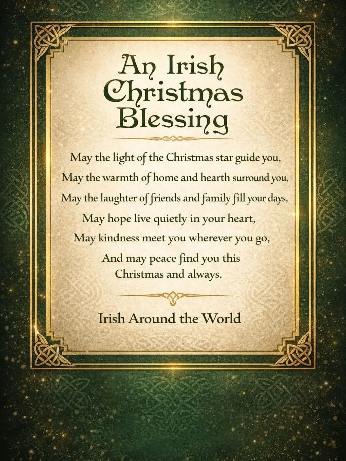 No matter how far from home you are this Christmas, Ireland is never far from the heart. Sending love to Irish people everywhere.

#ireland #holiday