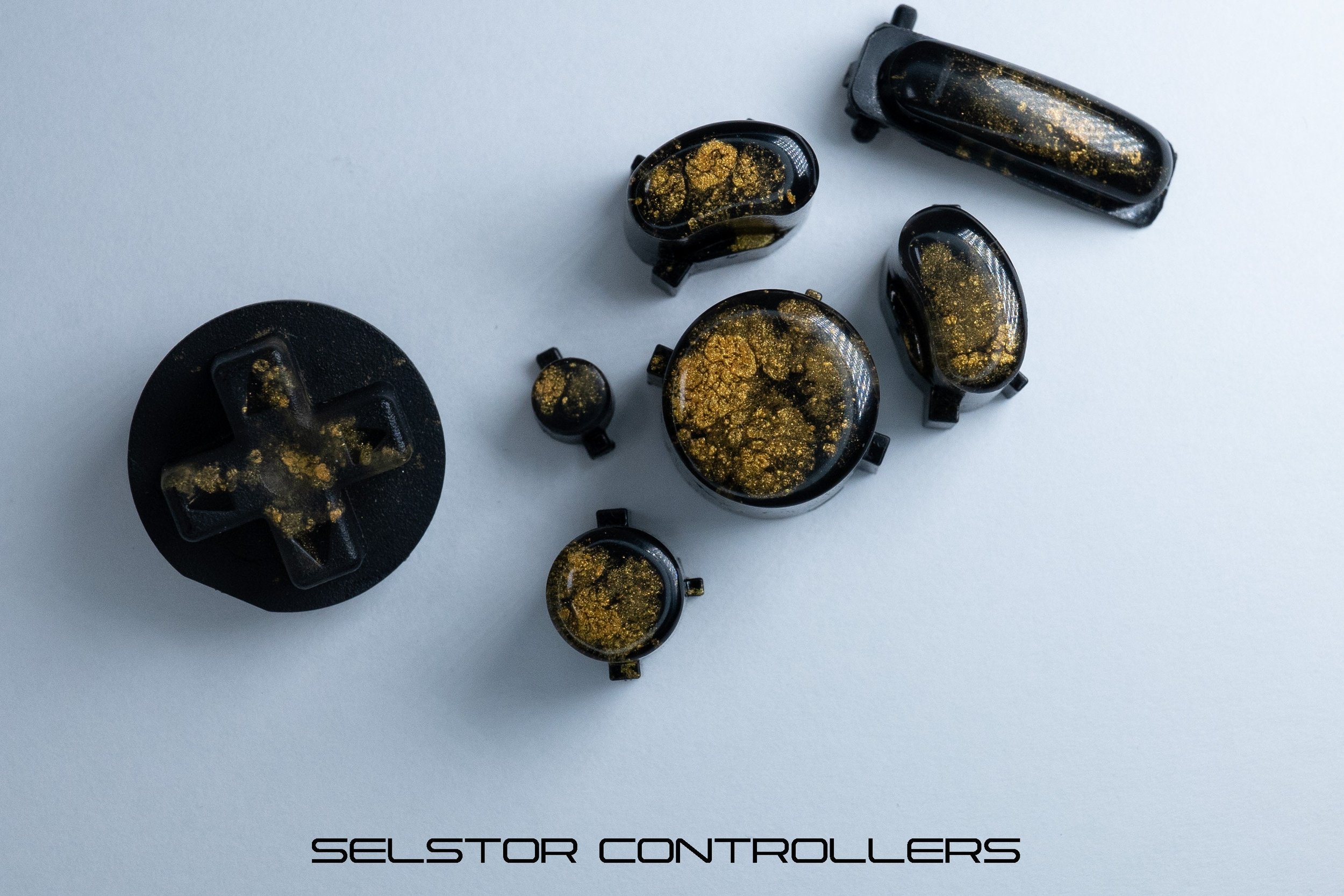 ORANGE NEBULA (BALD) GameCube Button Set - ABXYstartDpadZ