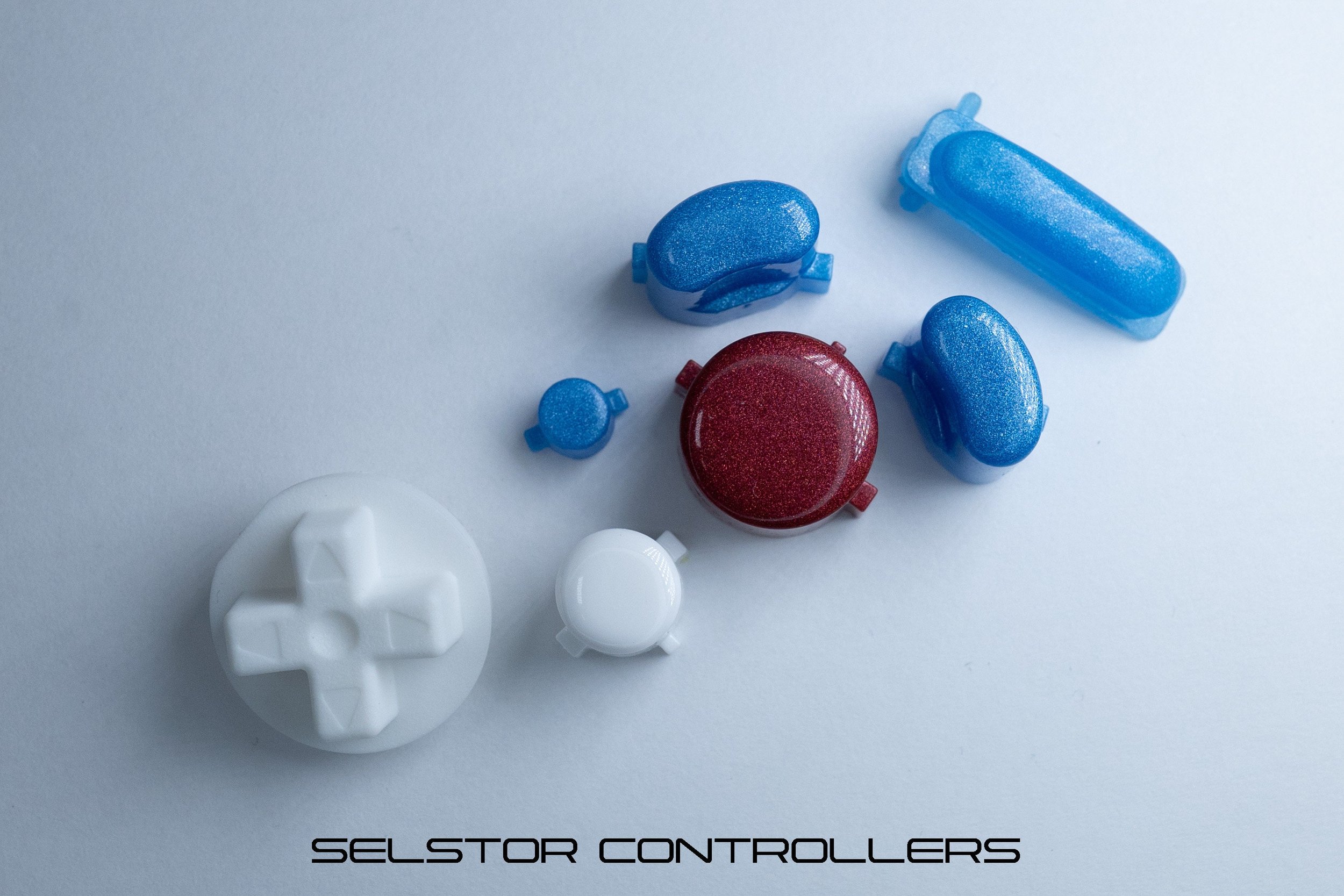 PATRIOT (BALD) GameCube Button Set - ABXYstartDpadZ