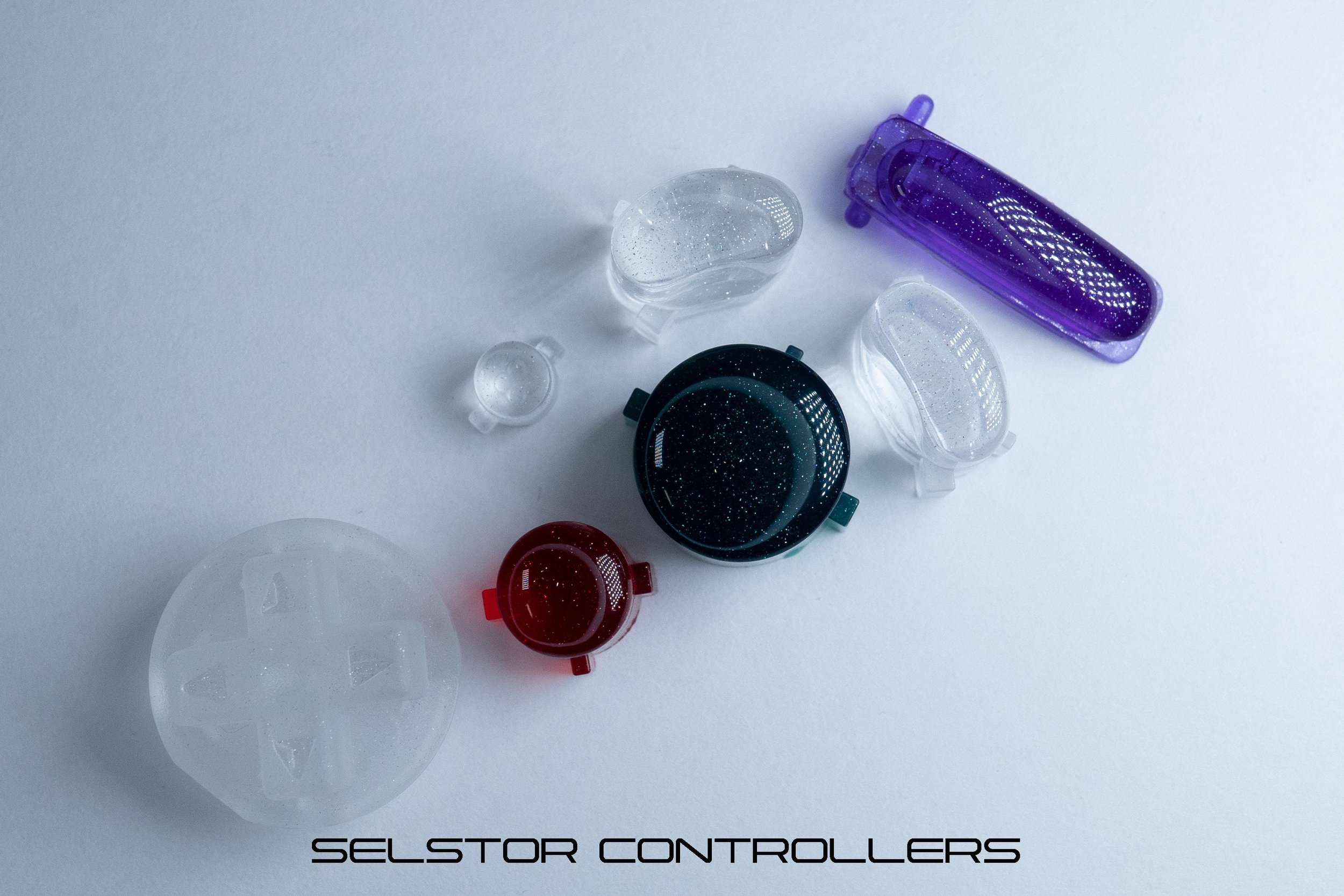 CLEAR OEM (BALD) GameCube Button Set - ABXYstartDpadZ