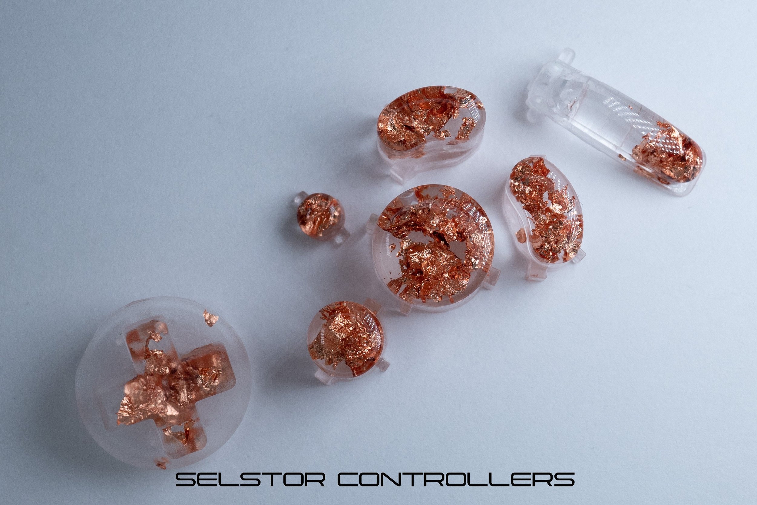 COPPER (BALD) GameCube Button Set - ABXYstartDpadZ