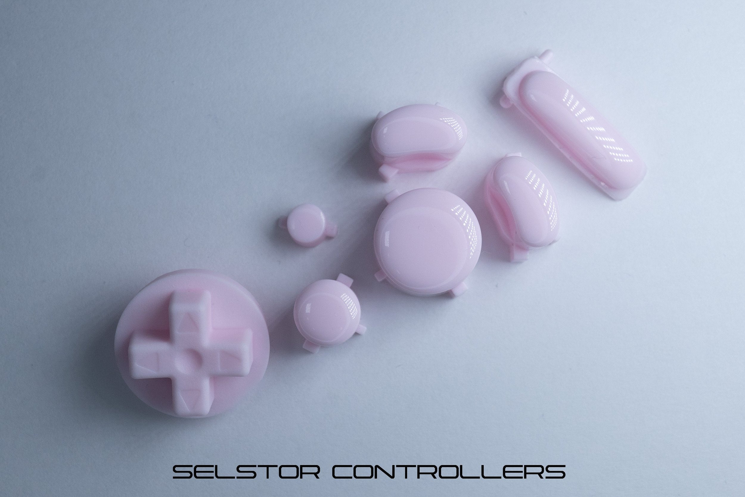 BABY PINK (BALD) GameCube Button Set - ABXYstartDpadZ