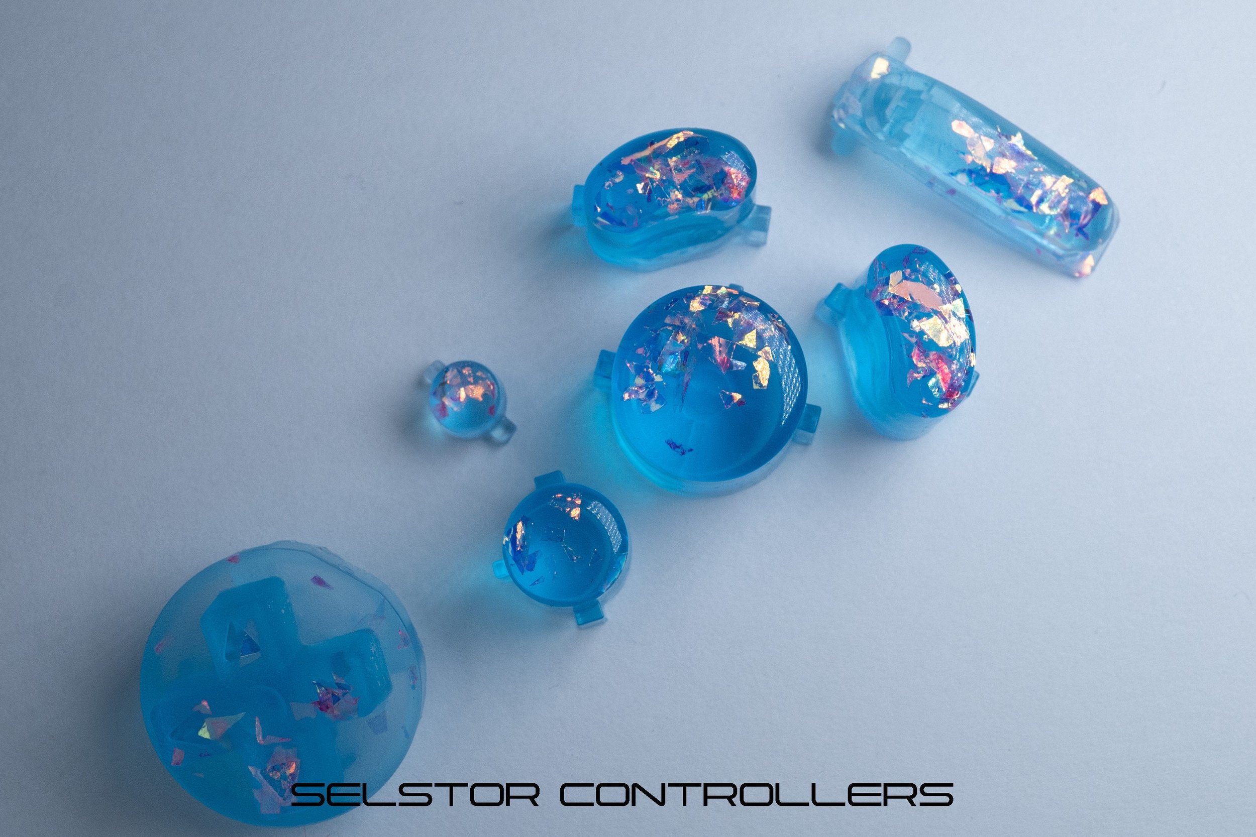 LUSTER (BALD) GameCube Button Set - ABXYstartDpadZ