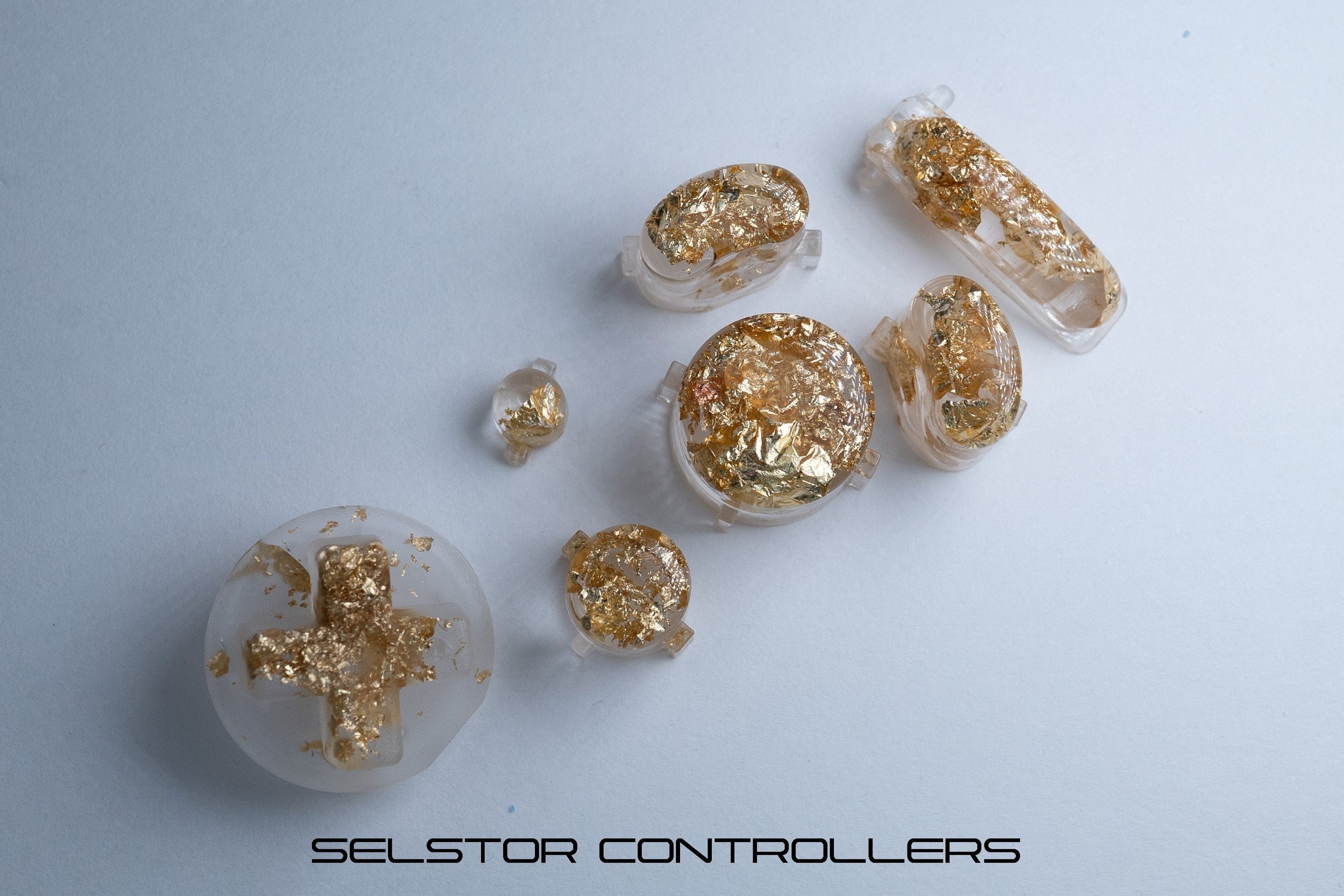 GOLDSLICK (BALD) GameCube Button Set - ABXYstartDpadZ