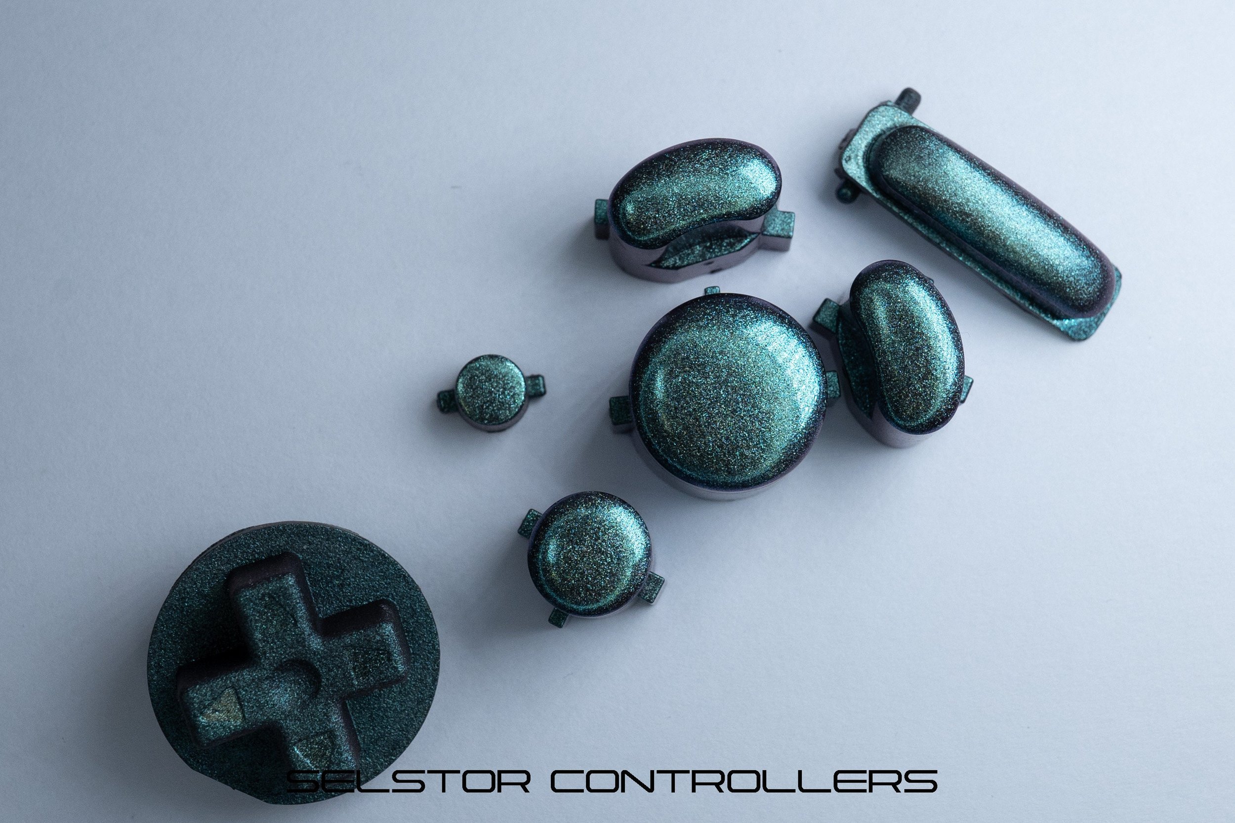 GALAXY SHIFT (BALD) GameCube Button Set - ABXYstartDpadZ