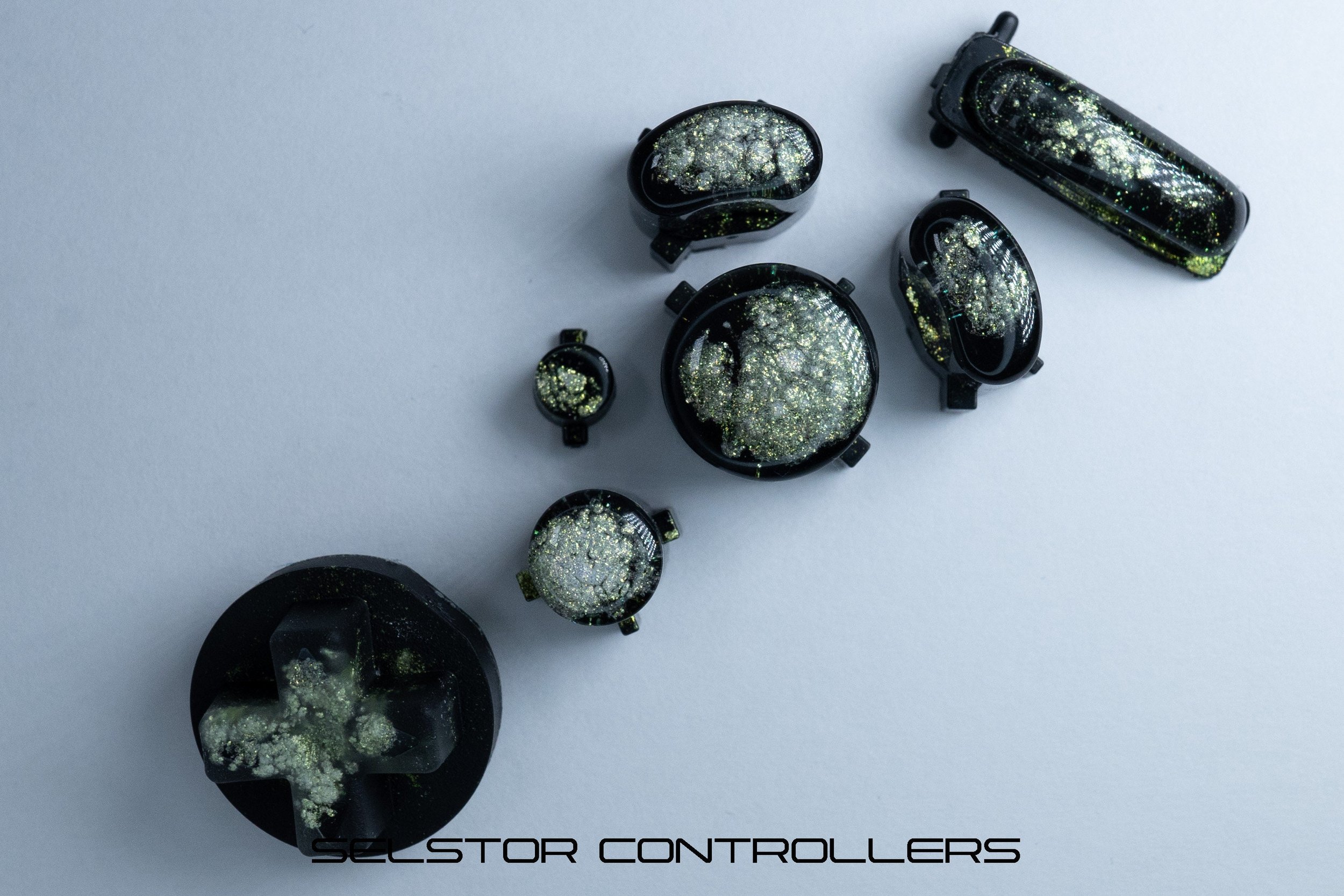 MINT NEBULA (BALD) GameCube Button Set - ABXYstartDpadZ